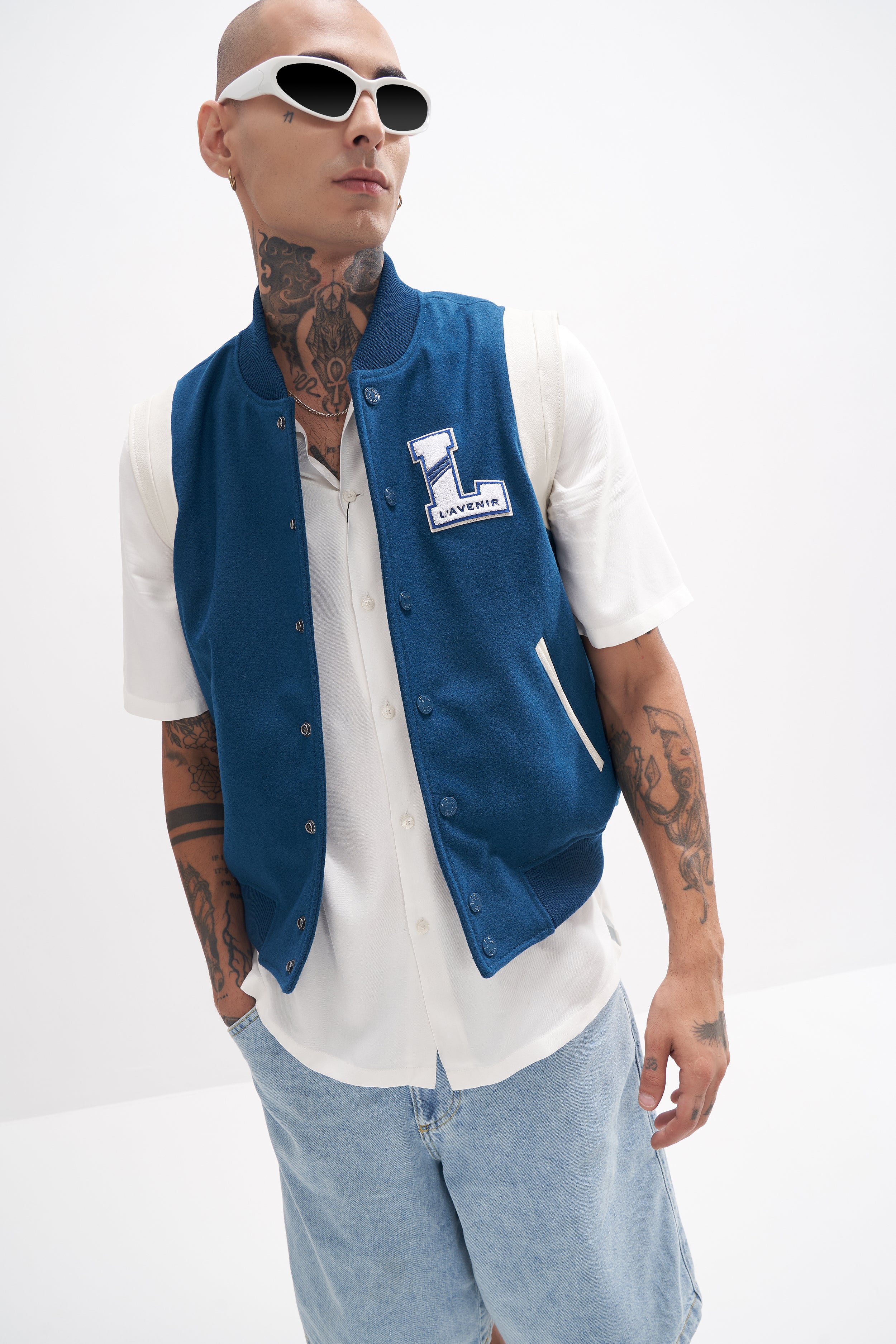 Blue Varsity Jacket – DressYourEgo