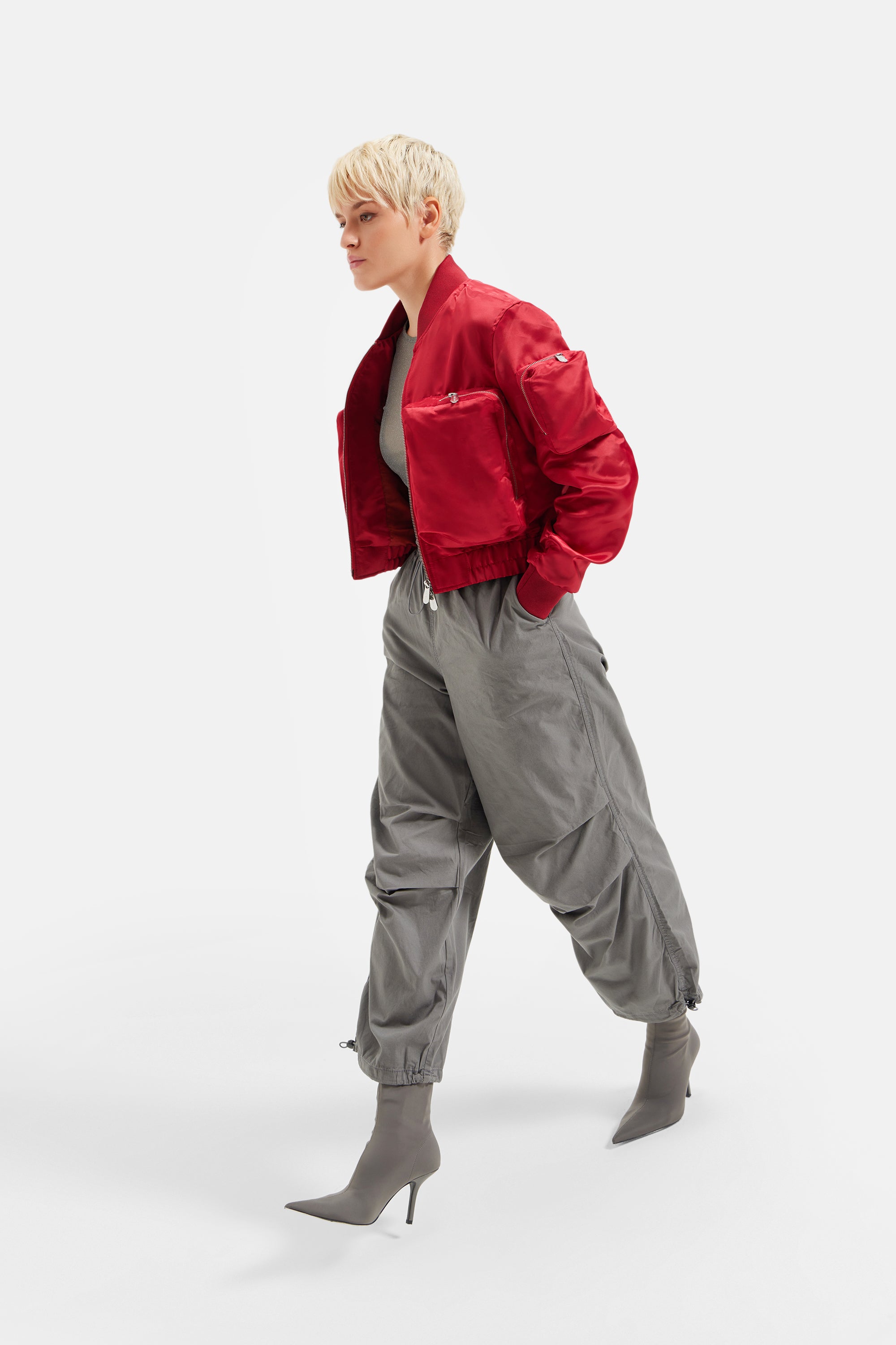 Drake - Utility Nylon Bomber - Red