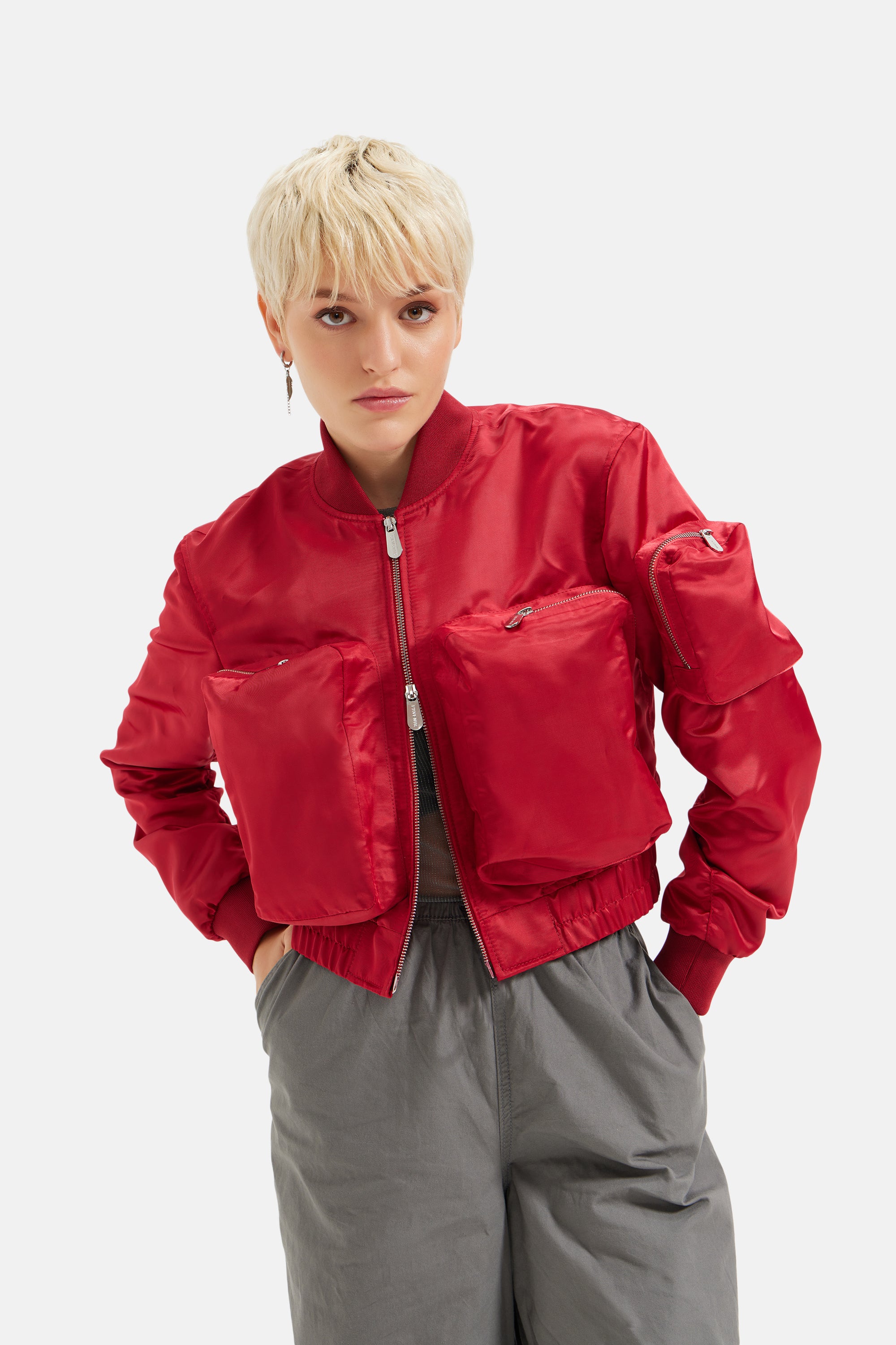 Drake - Utility Nylon Bomber - Red