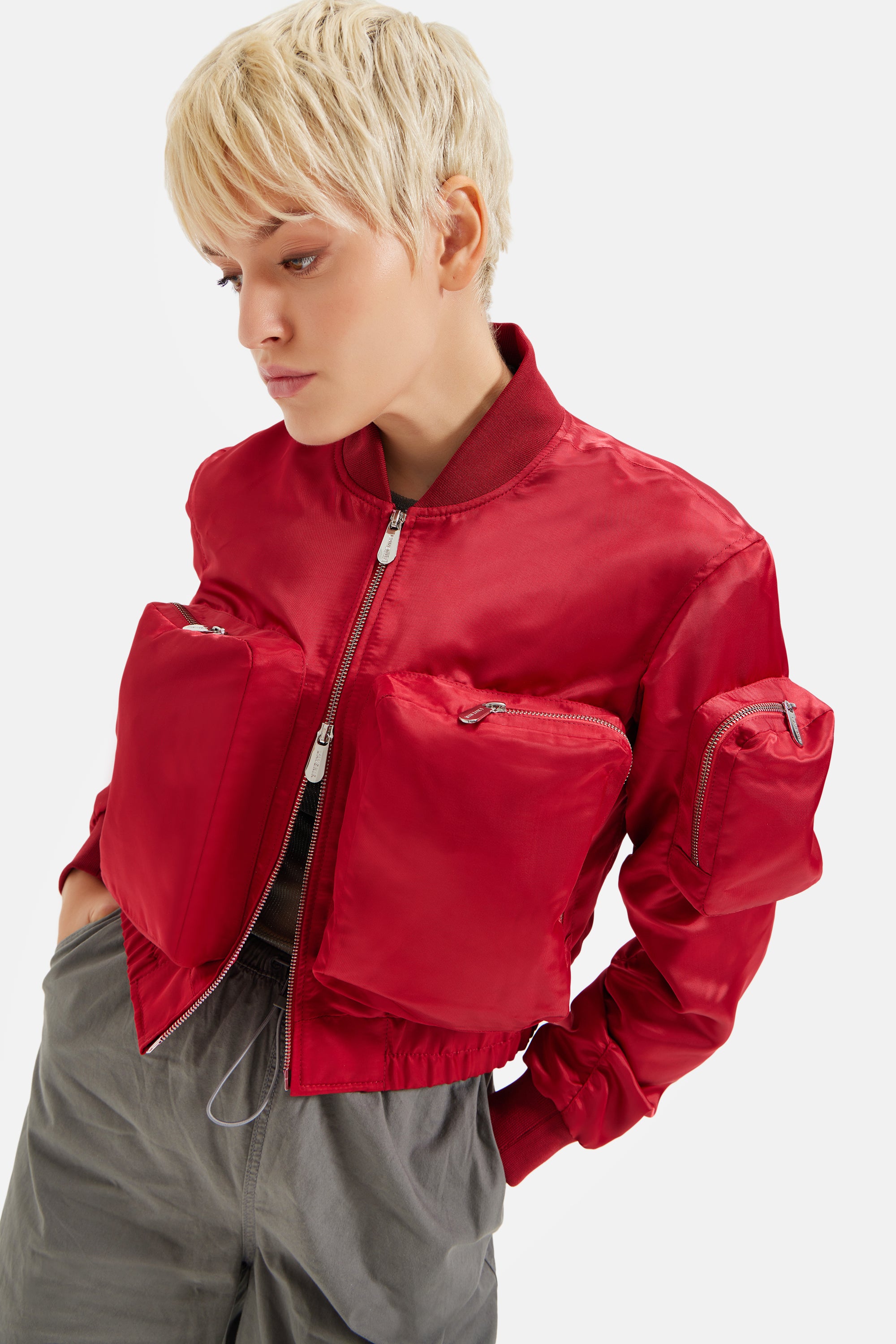 Drake - Utility Nylon Bomber - Red