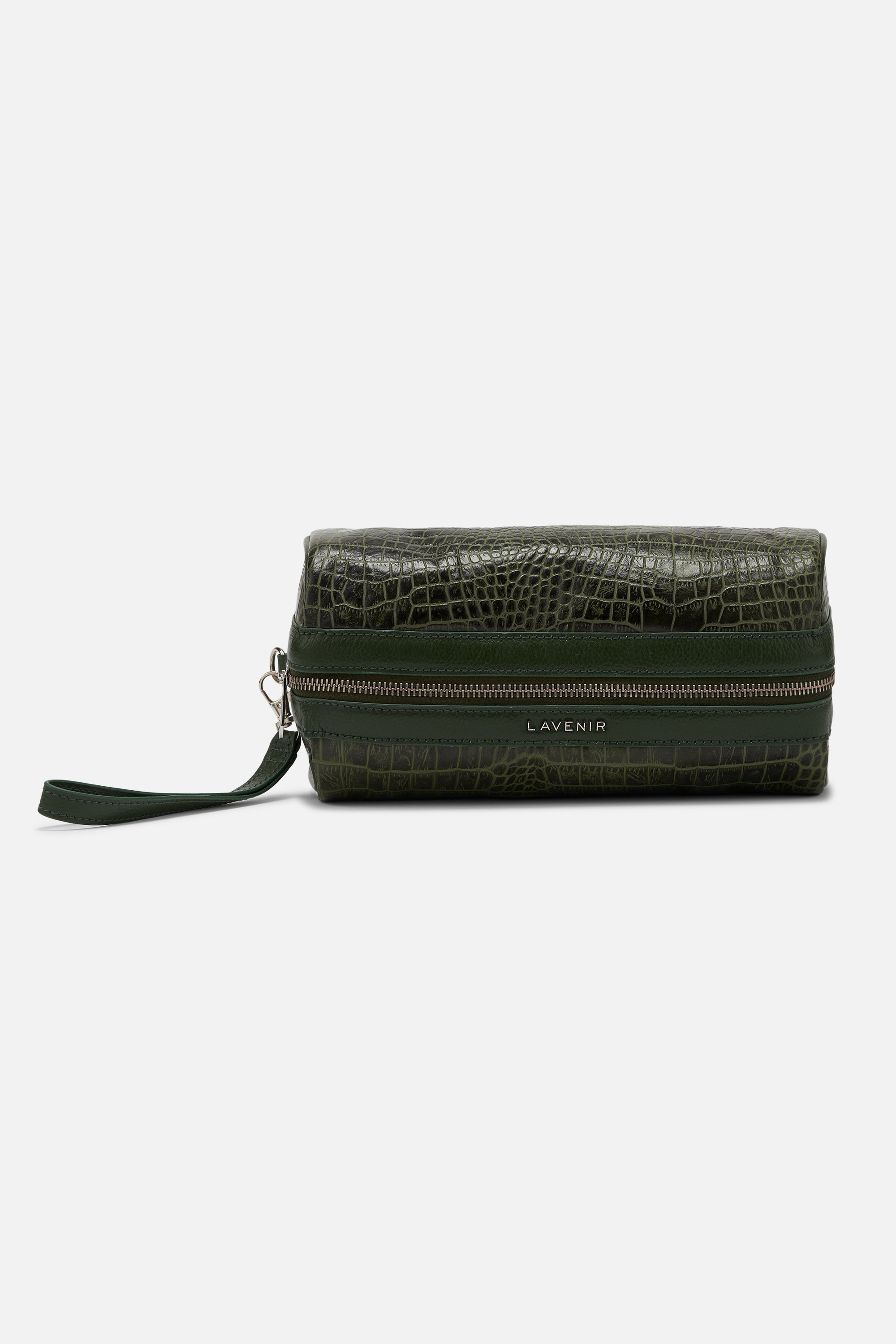 Byron - Utility Travel Kit - Croco Deep Lichen Green