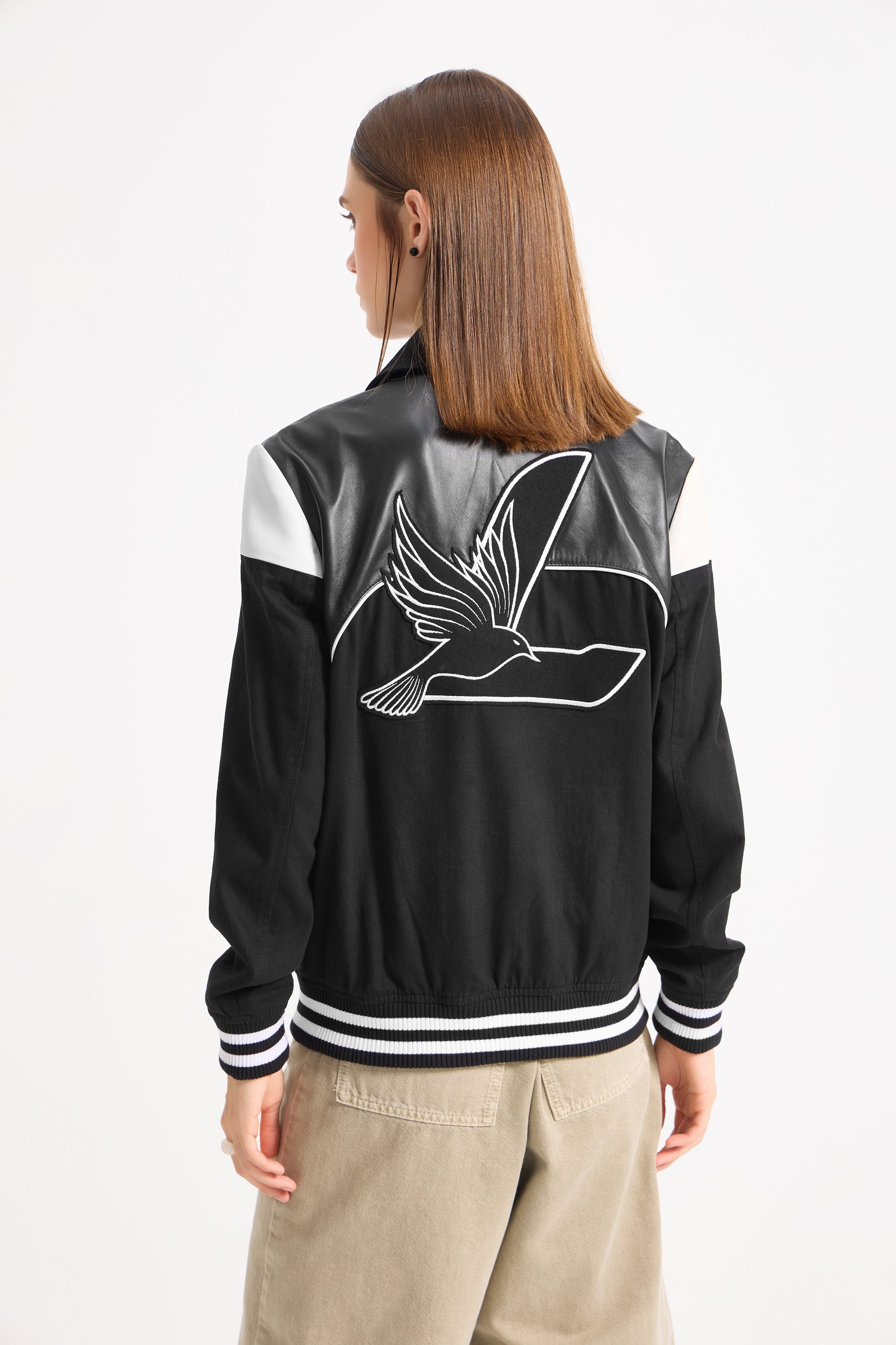 Paris - Unisex Leather Varsity