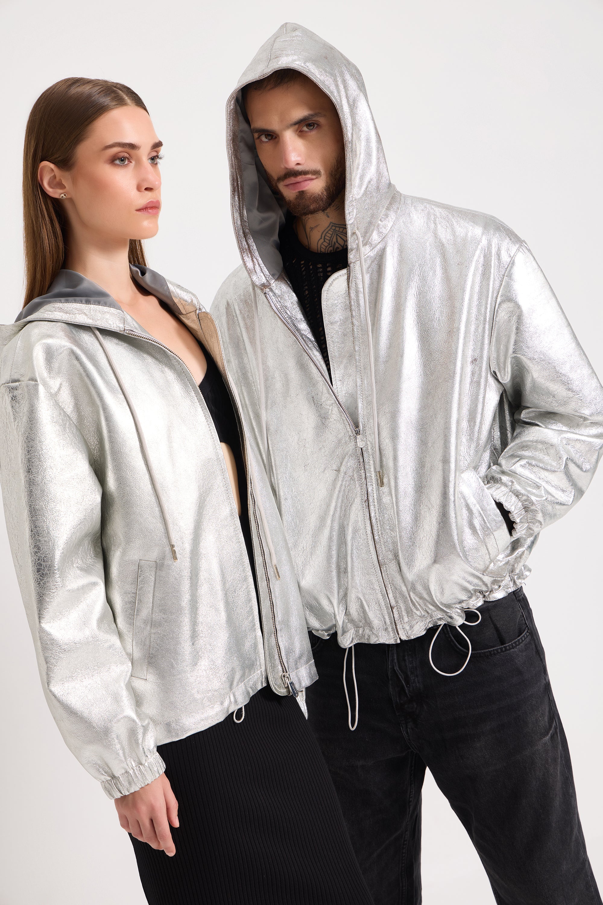 Metallica - Unisex Metallic Leather Jacket