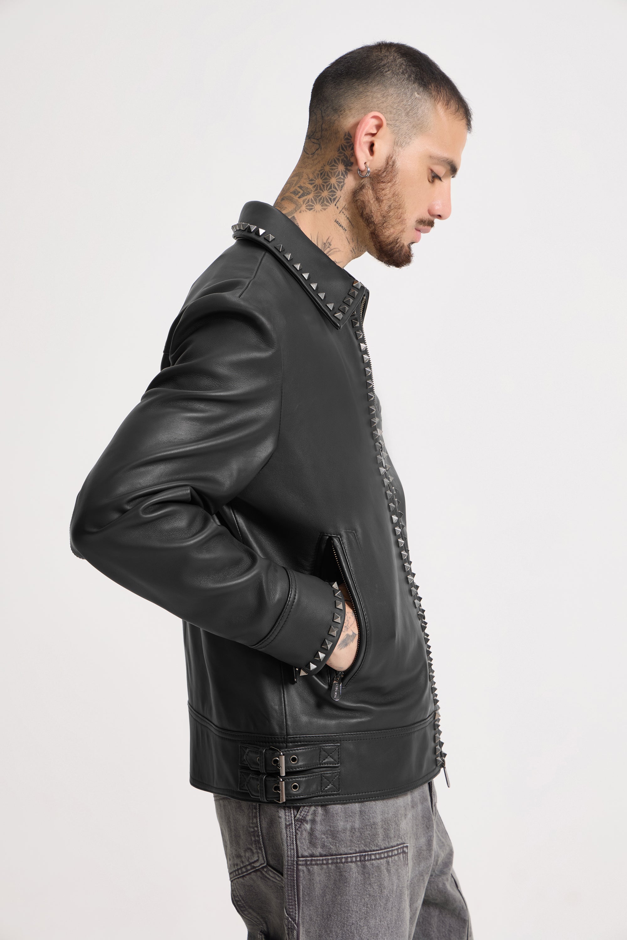 Léo - Untitled Studded Leather Jacket