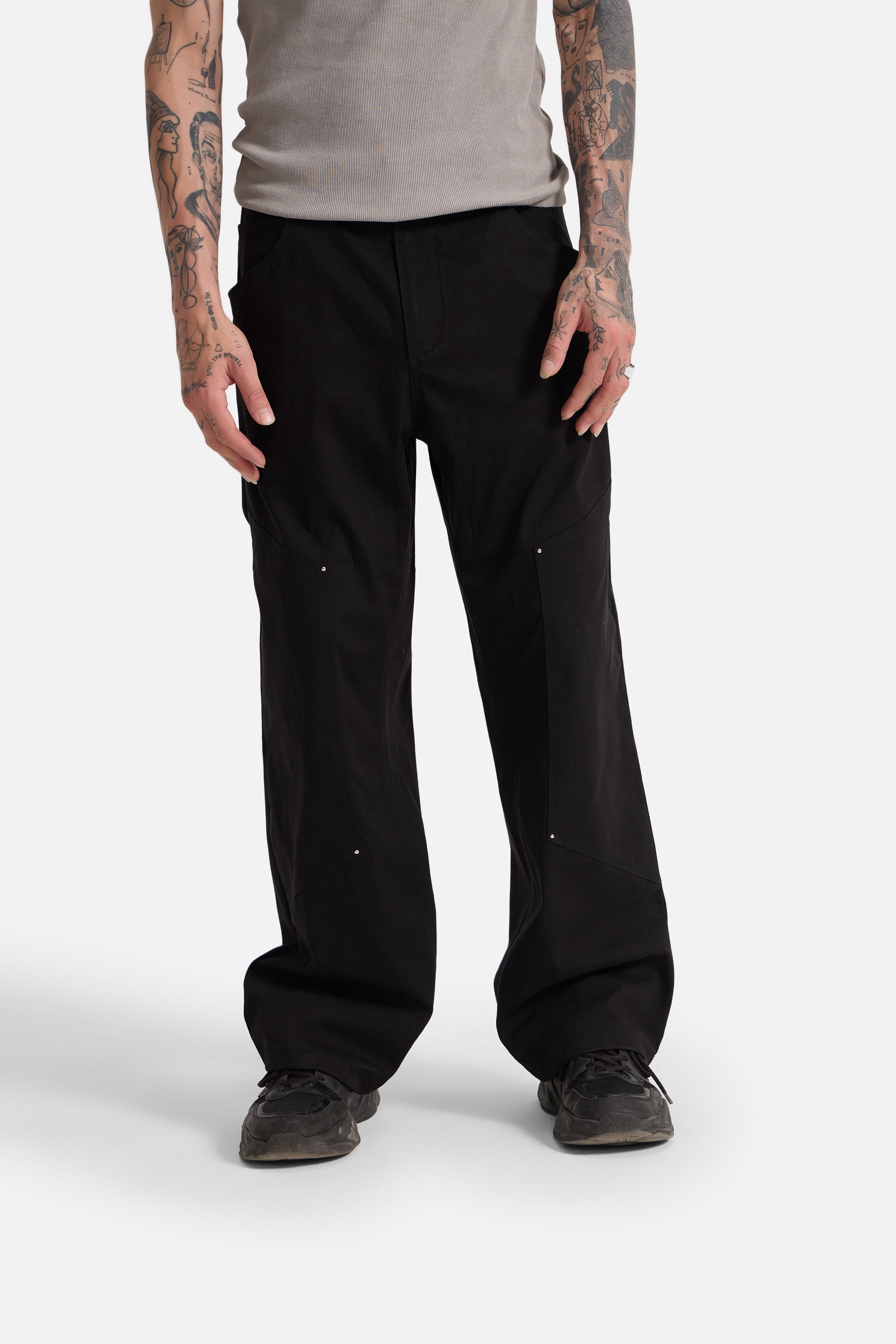 Ezra - Unisex Relaxed Fit Twill Pants