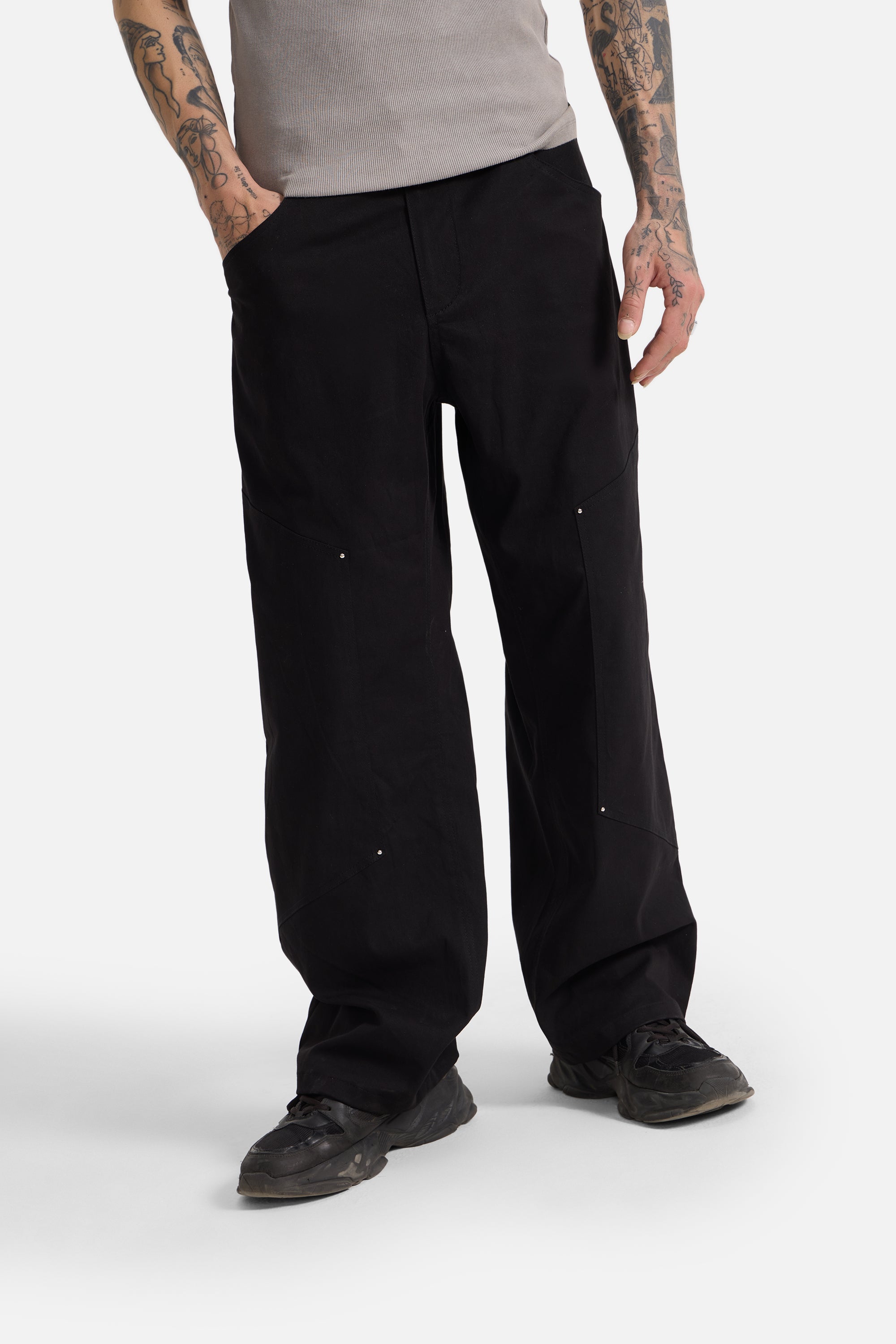 Ezra - Unisex Relaxed Fit Twill Pants