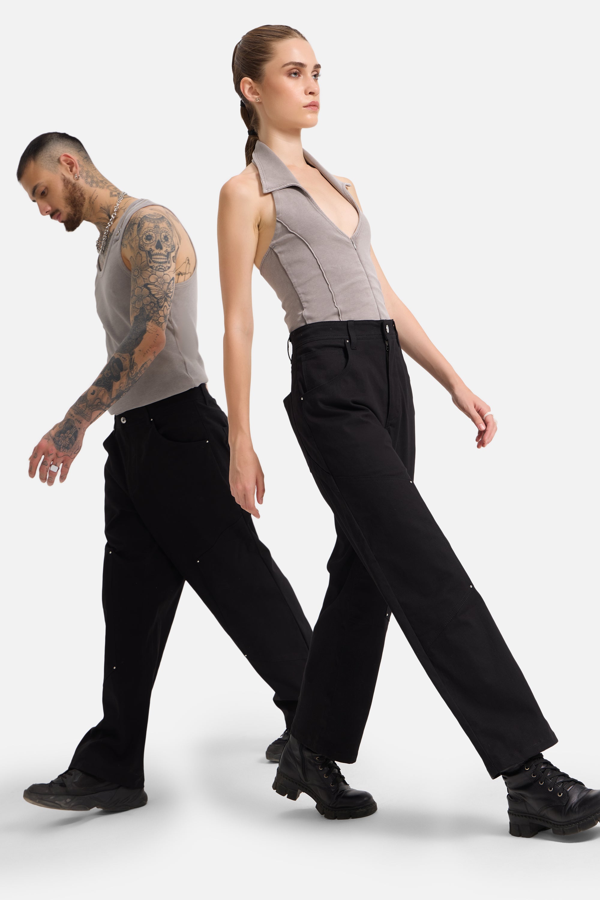 Ezra - Unisex Relaxed Fit Twill Pants