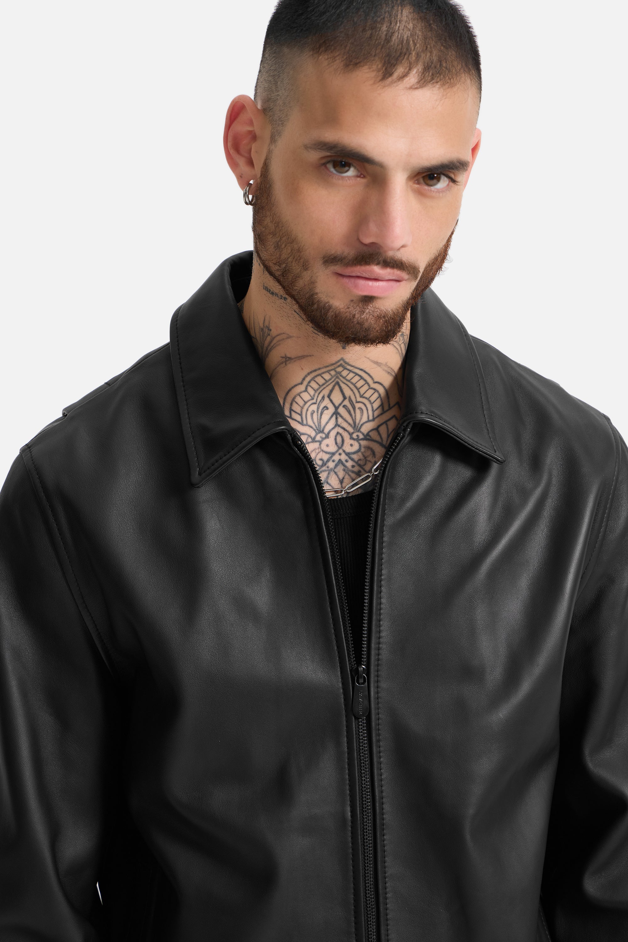 Lyon - Matte Finish Leather Jacket