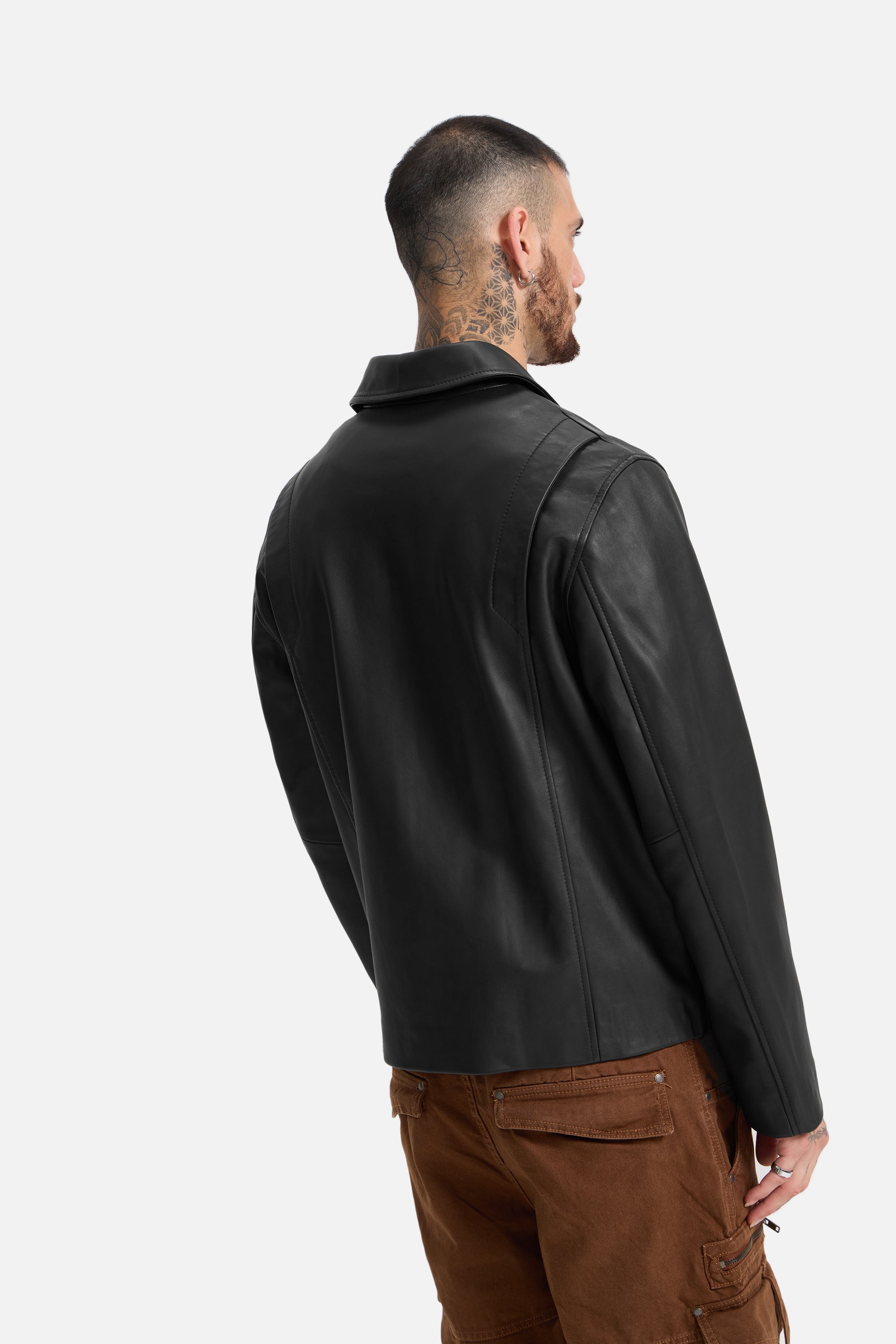 Lyon - Matte Finish Leather Jacket