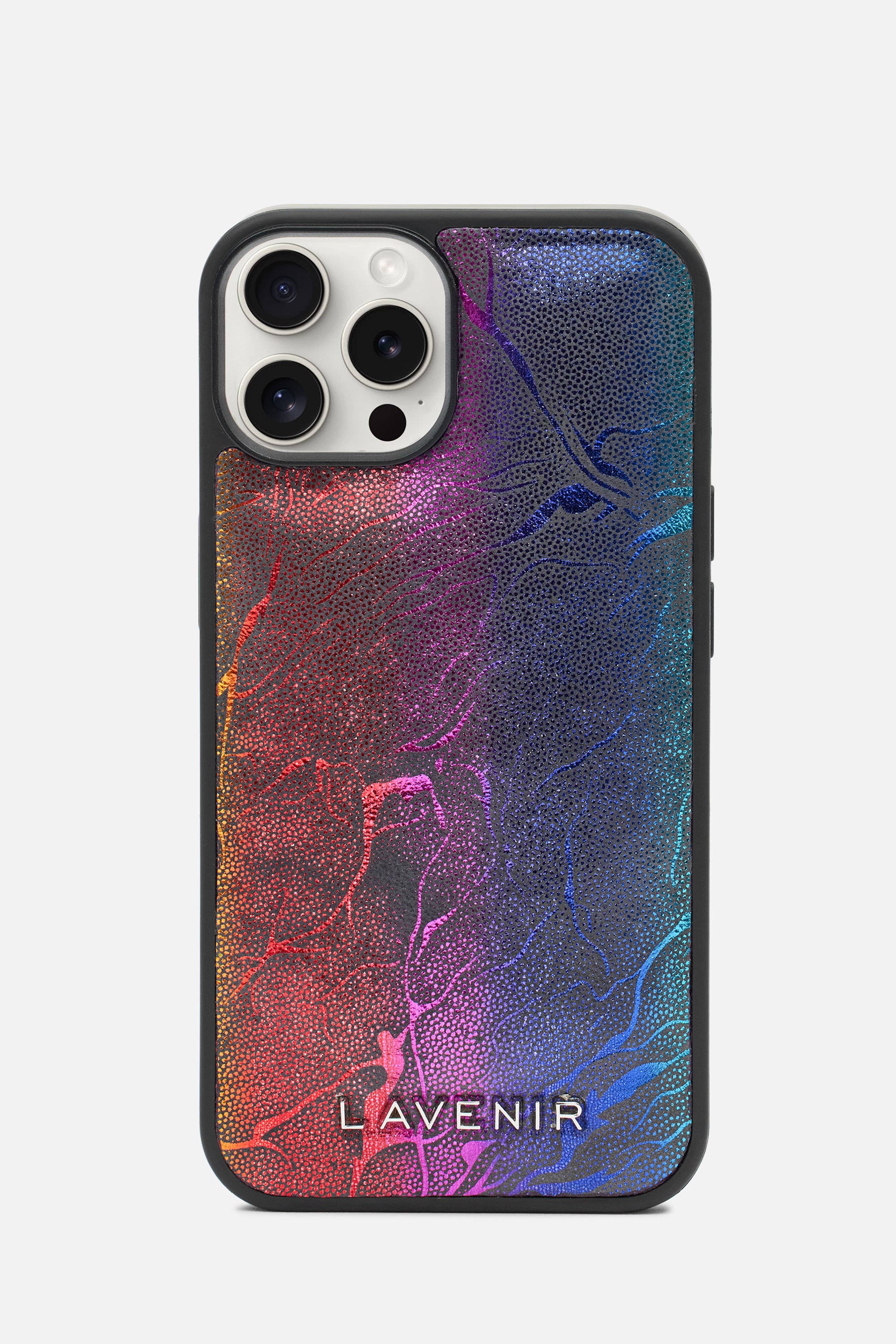 iPhone Puffy Case - Rainbow Metallic