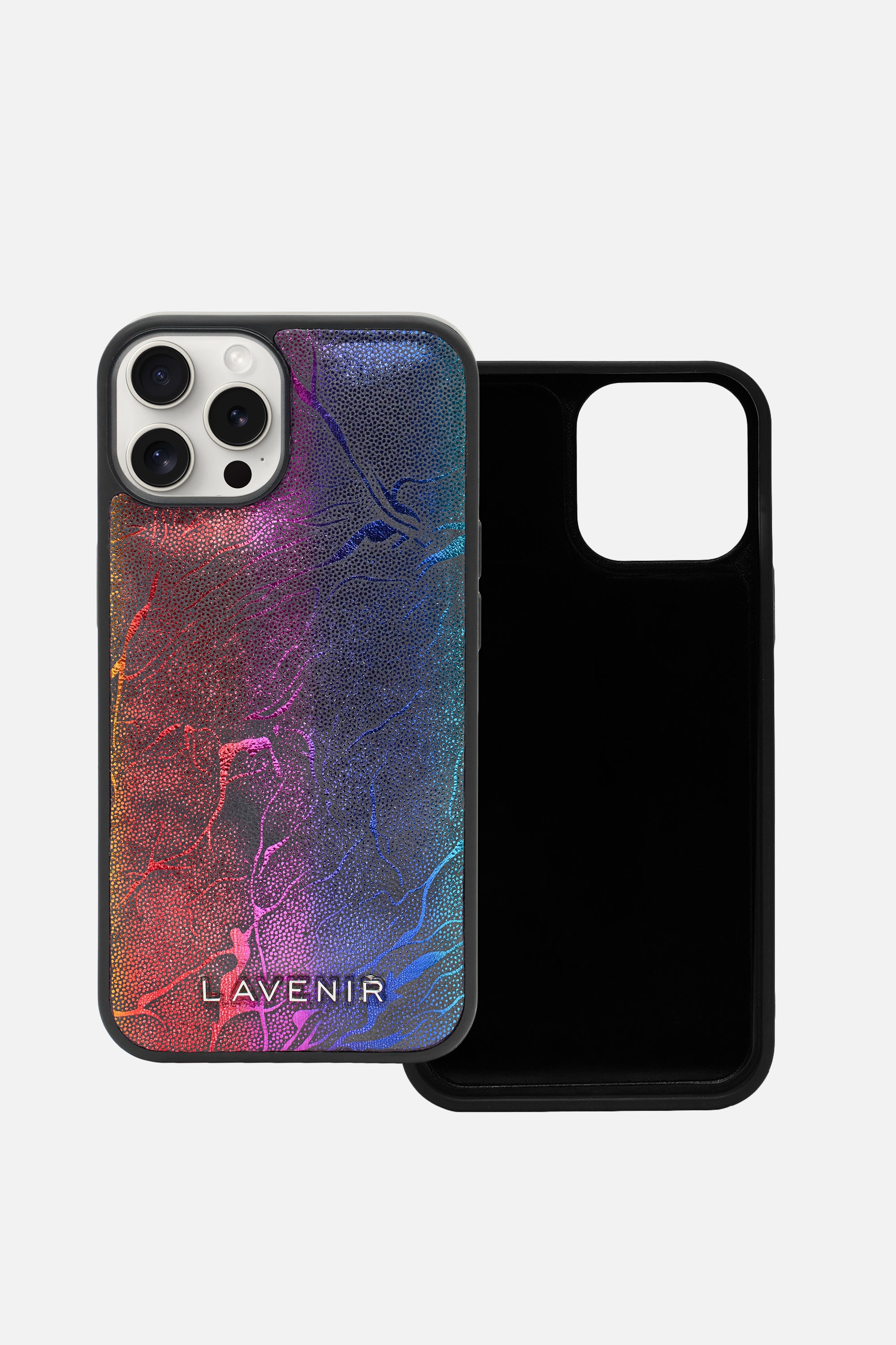 iPhone Puffy Case - Rainbow Metallic