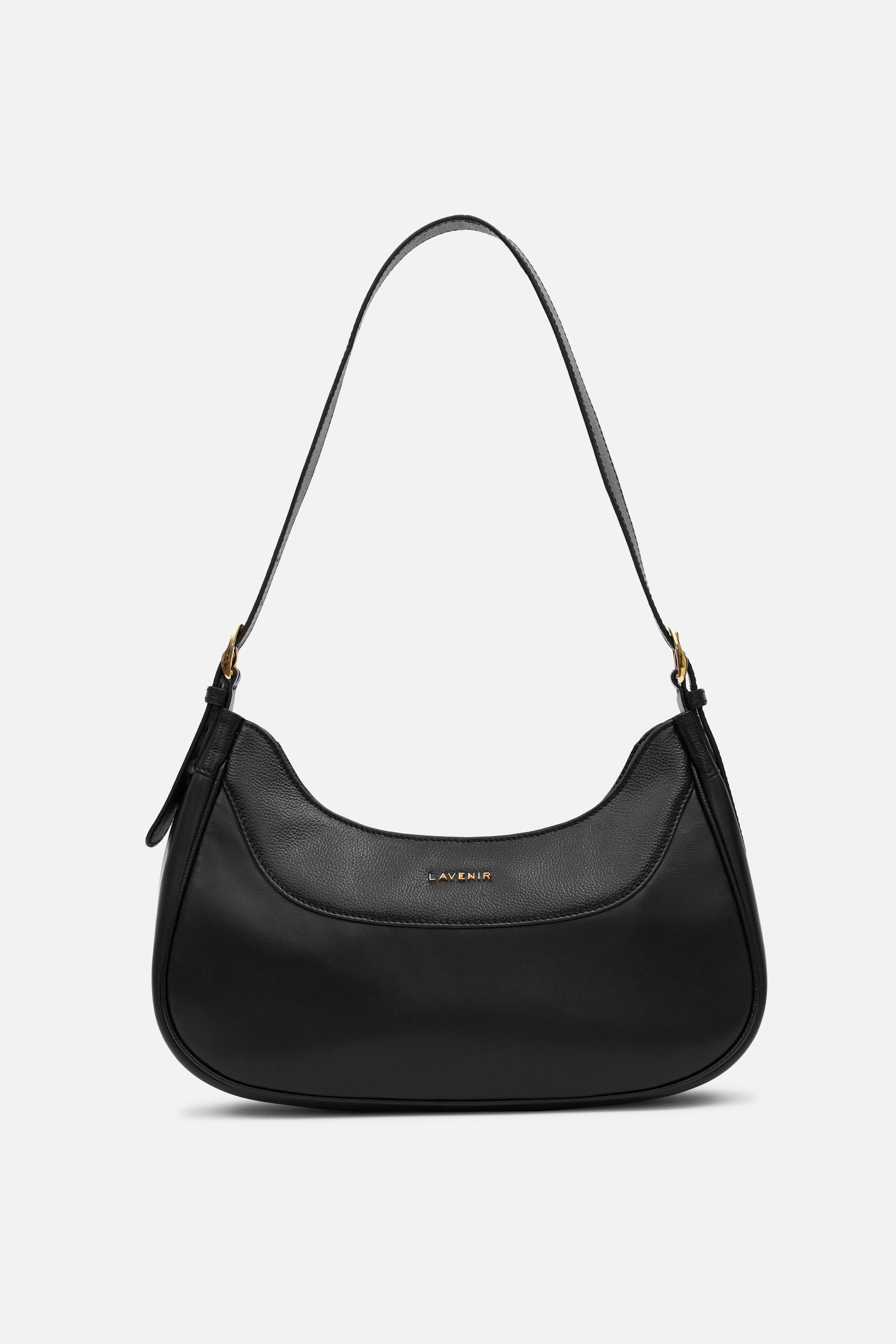 Olivia Medium Hobo Bag - All Black