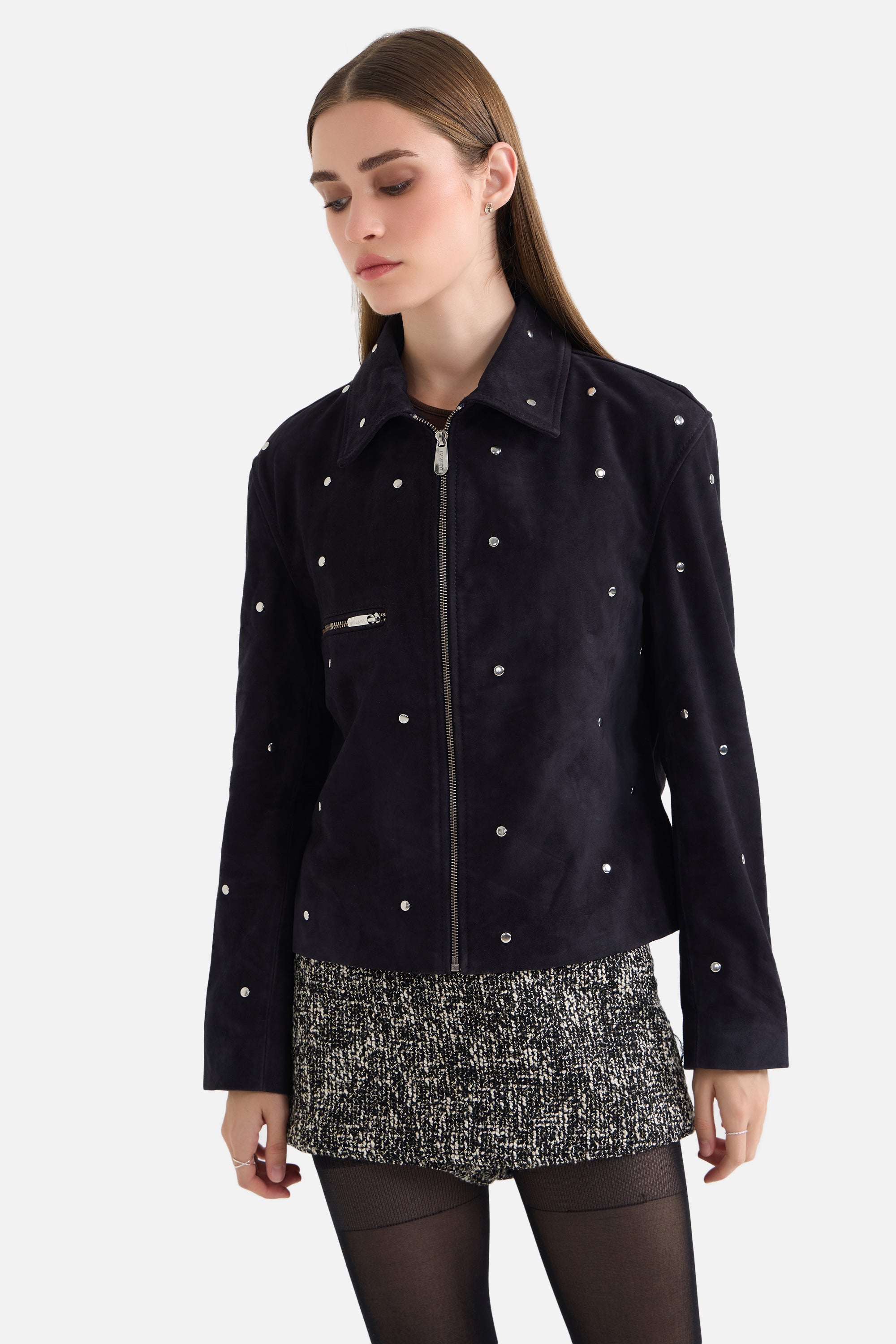 Avis - Unisex Suede Studded Jacket