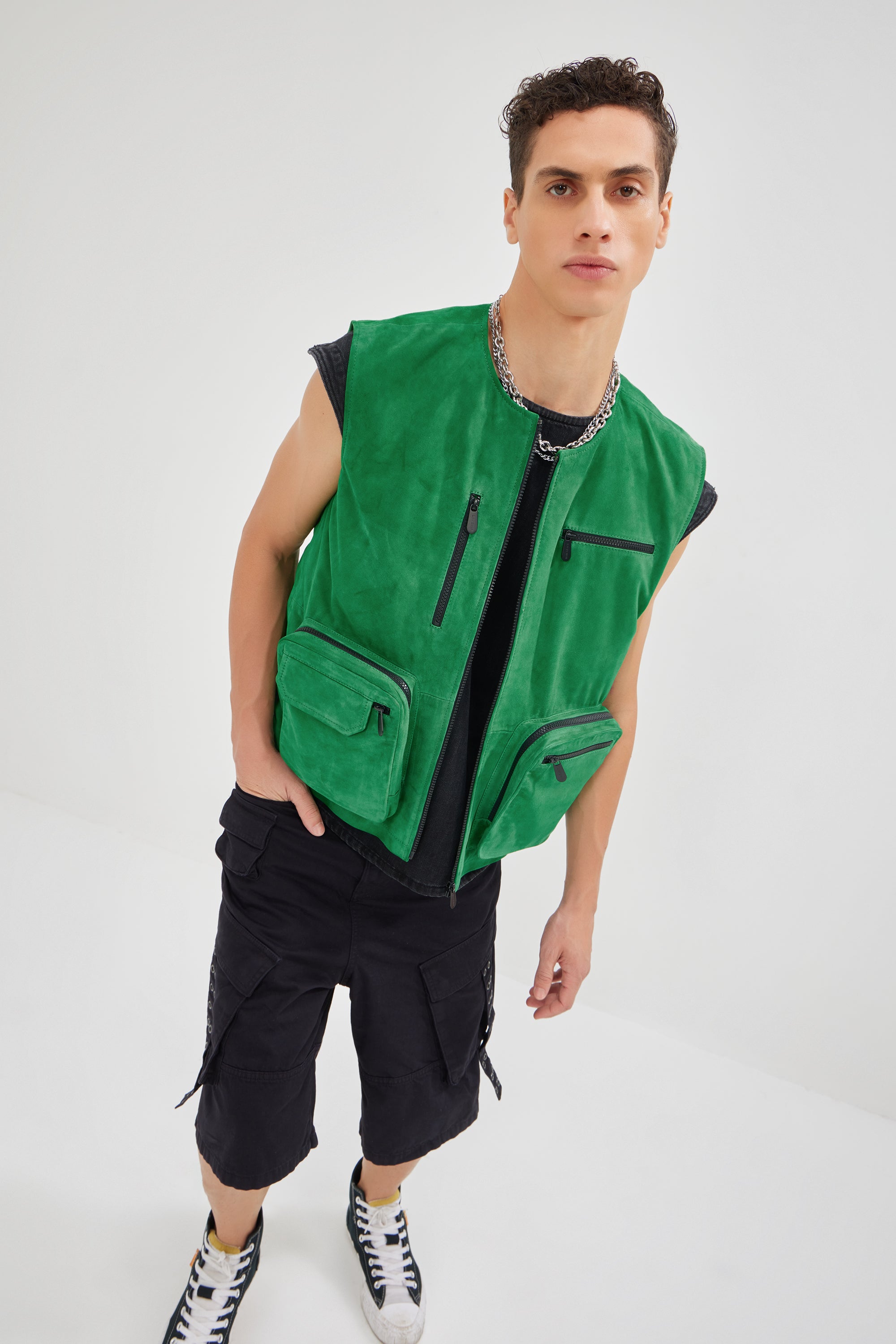 Massimo - Utility Suede Gilet