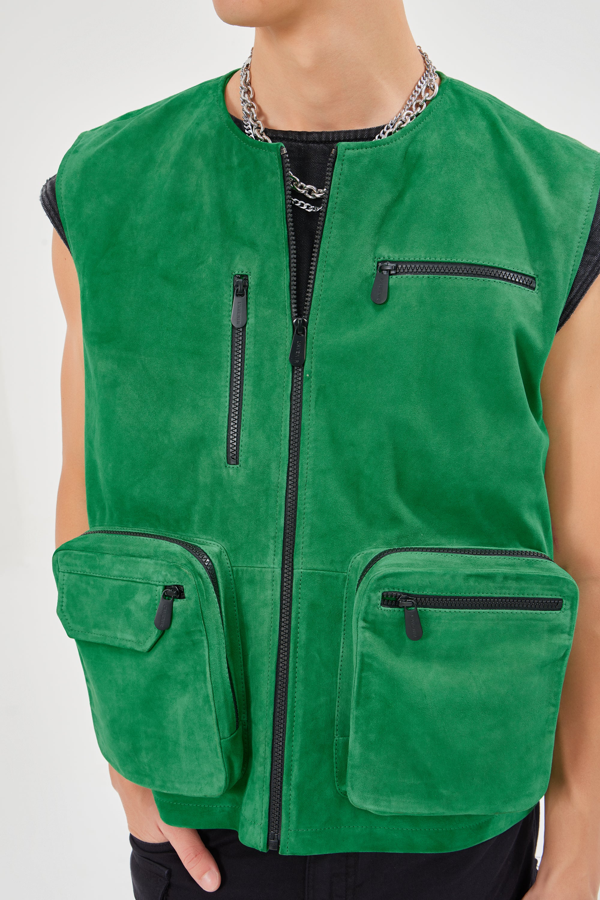 Massimo - Utility Suede Gilet