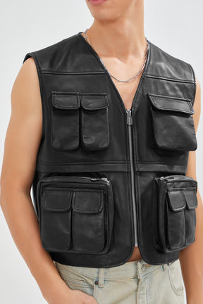 Ceaser - Leather Utility Gilet