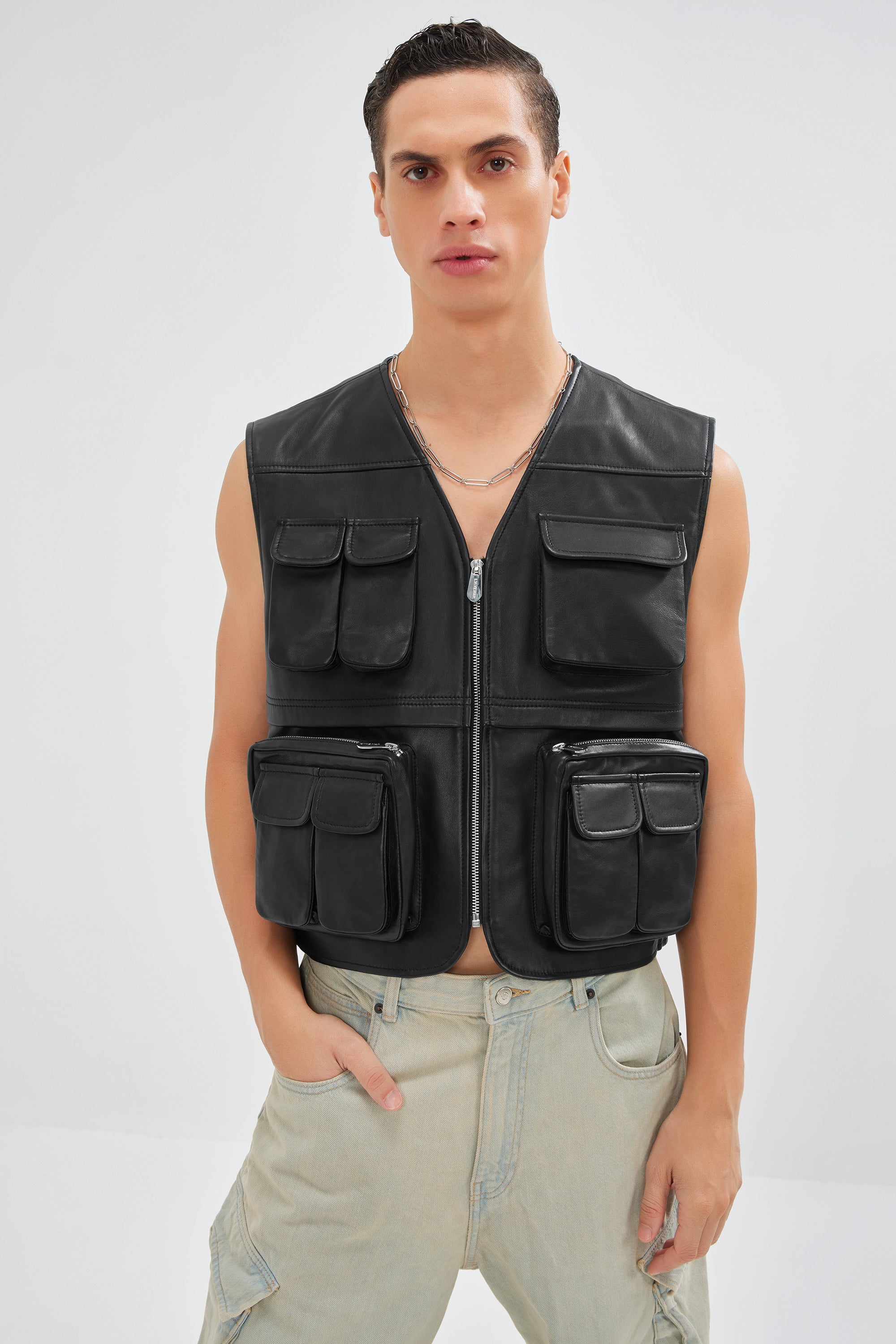 Ceaser - Leather Utility Gilet