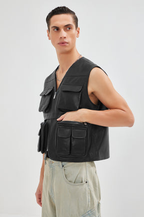 Ceaser - Leather Utility Gilet