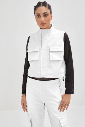 Jocelyn - Womens Leather Co-ord Set