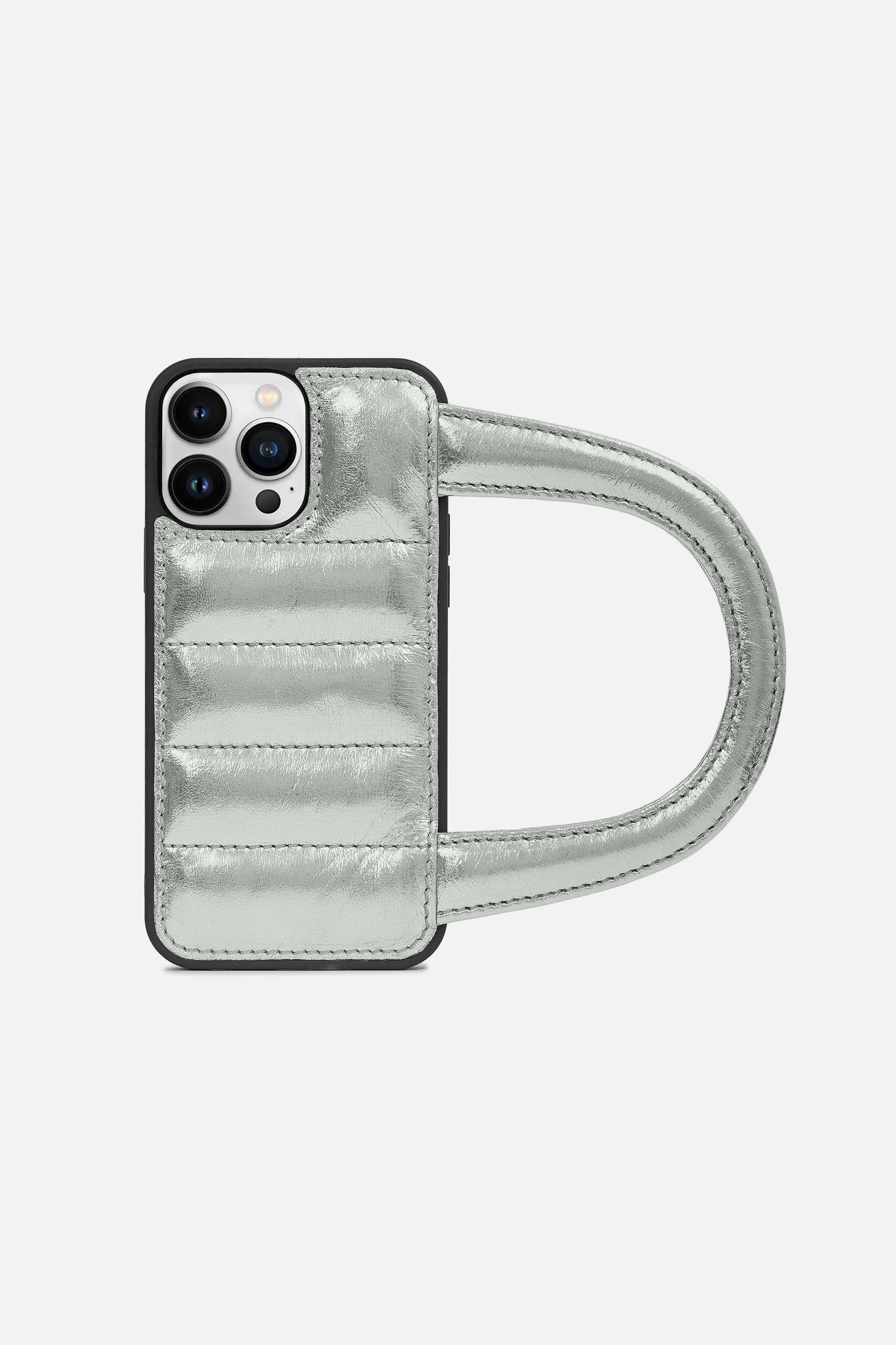 iPhone Case - Puff Handle™ - Silver Metallic