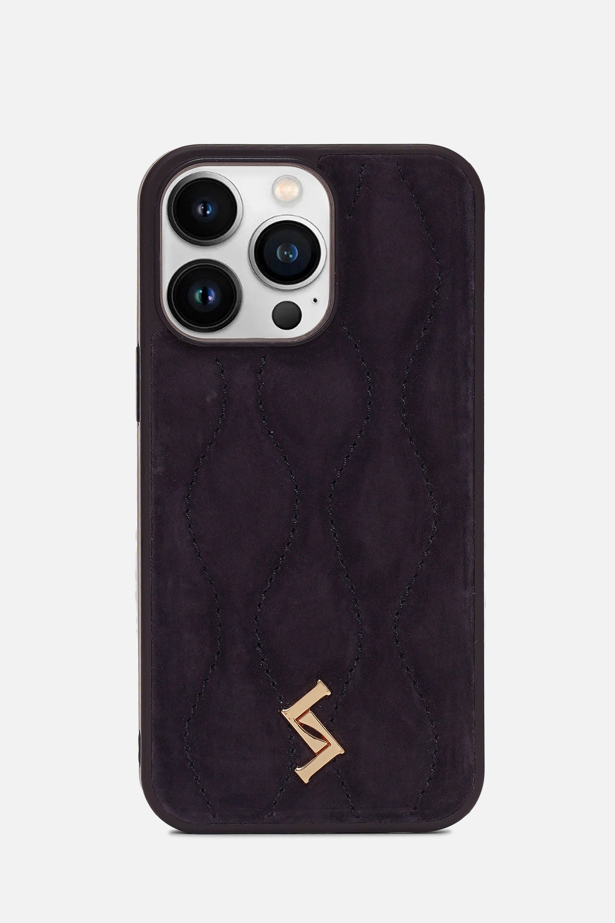 iPhone Case - Puffer Diamond Curves Monogram™ - Navy Blue