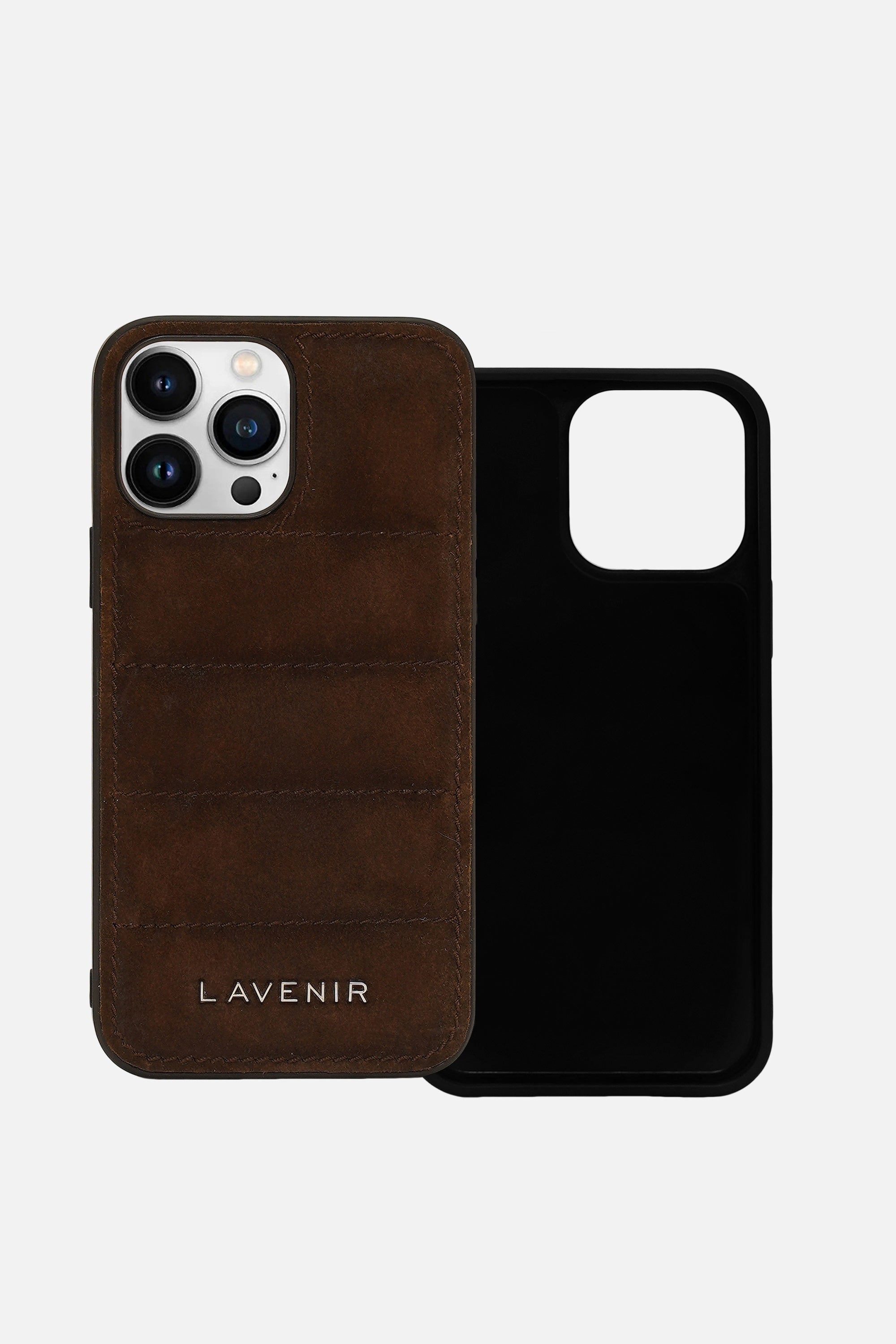 iPhone Puffer Case - Quilted - Brown