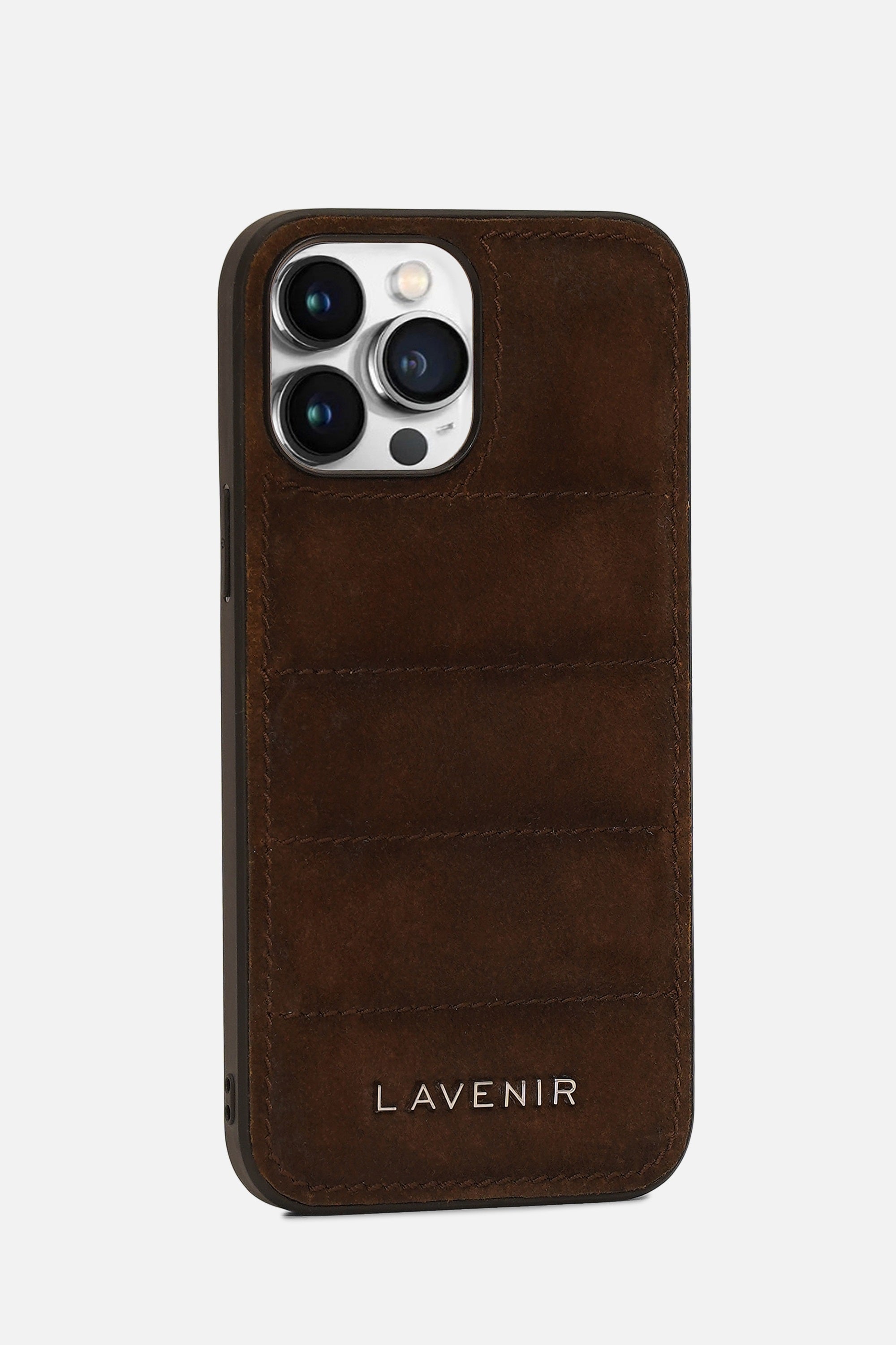 iPhone Puffer Case - Quilted - Brown