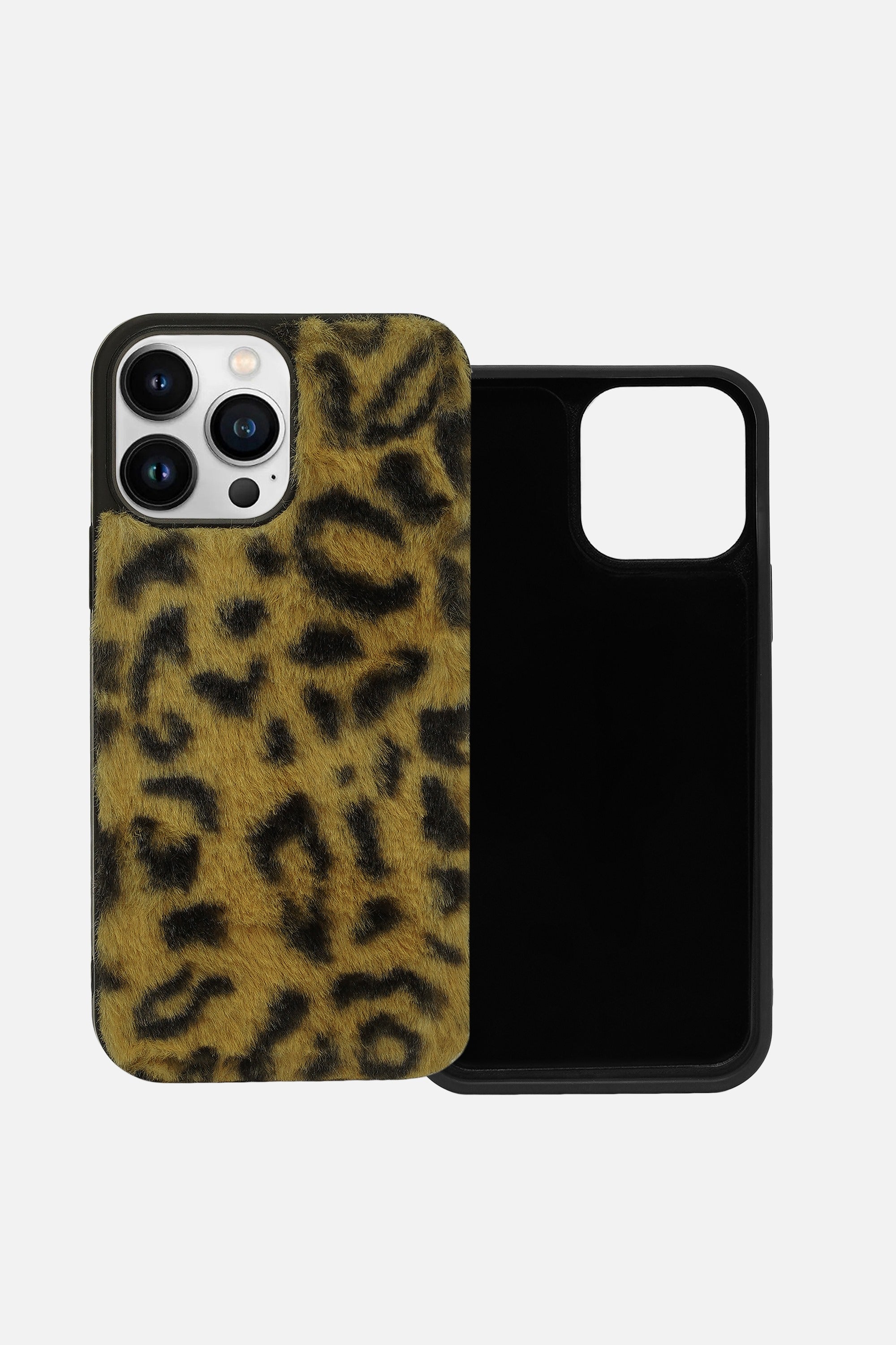 iPhone Printed Fur Case - Strong Orange