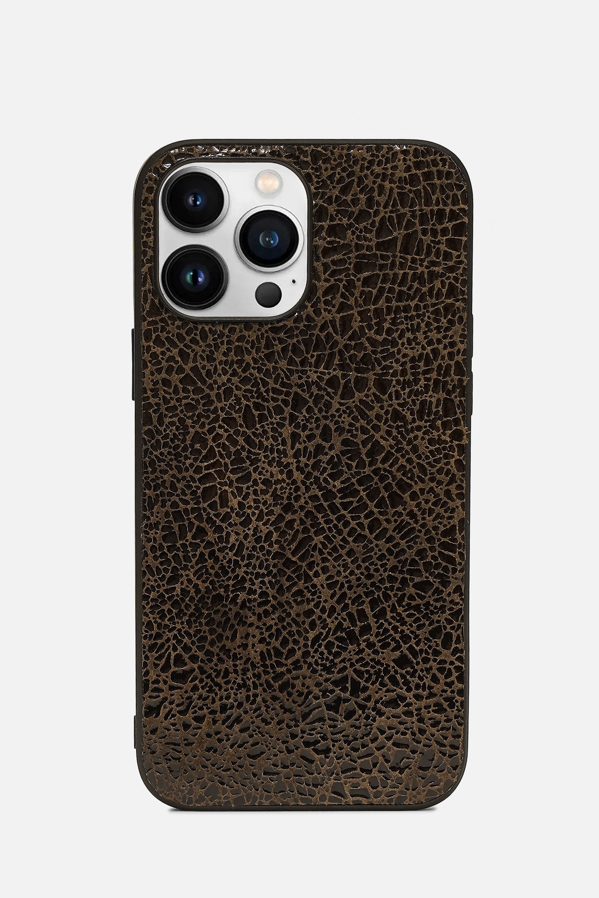 iPhone Case - Crackle Foil - Brown