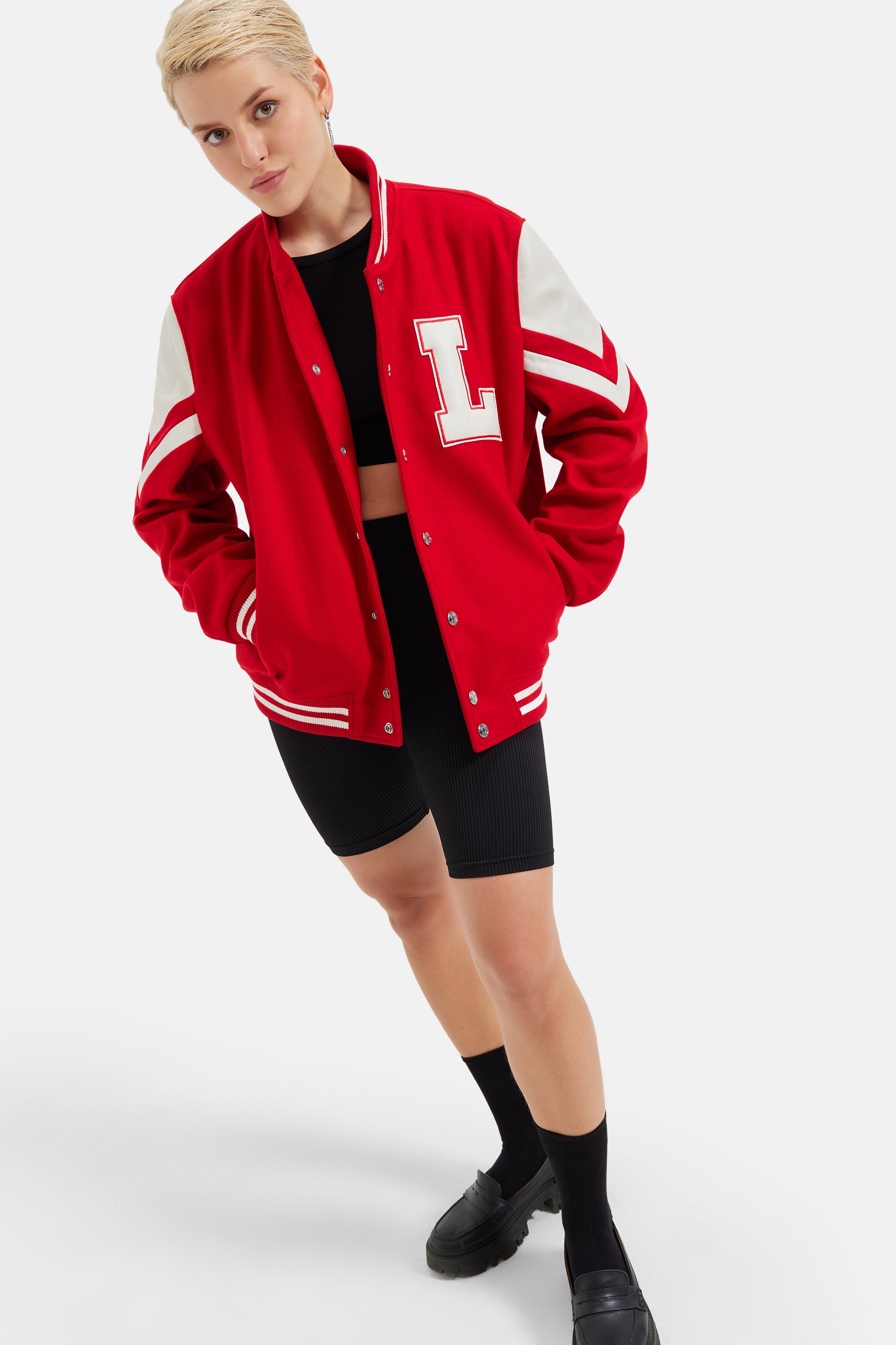 Sonic - L'avenir Teddy Jacket - Red & White