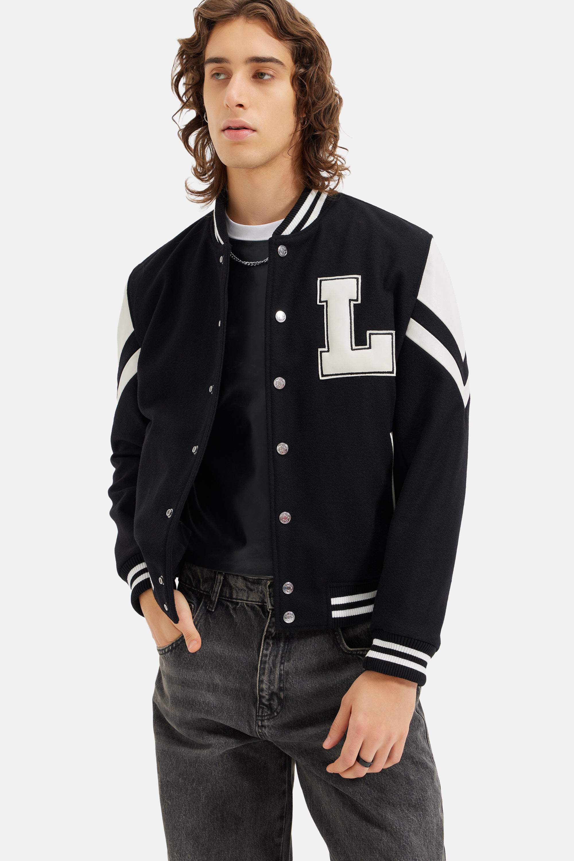 Sonic - L'avenir Teddy Jacket - Black & White