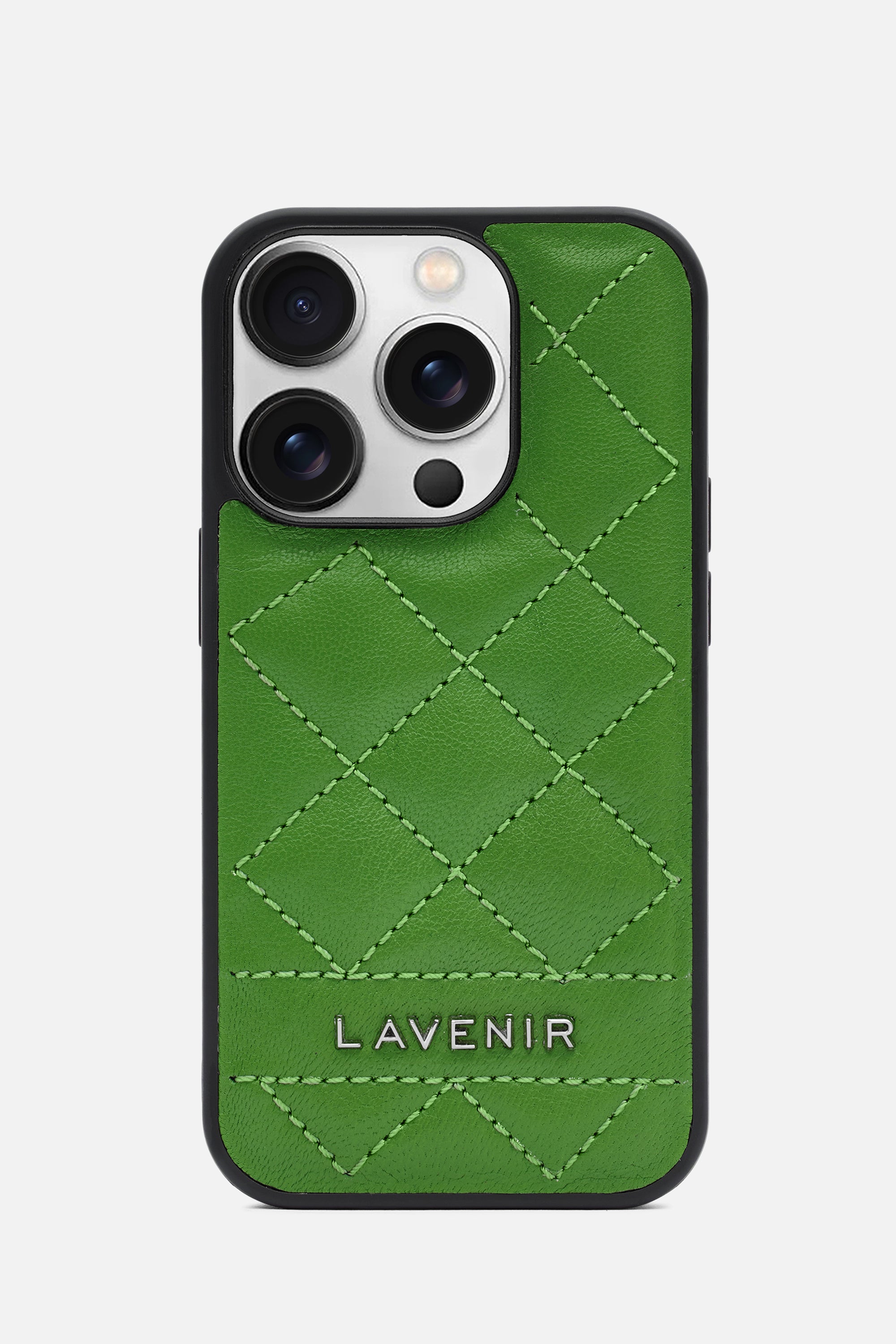 Iphone Case - Diamond Quilt - Parrot Green