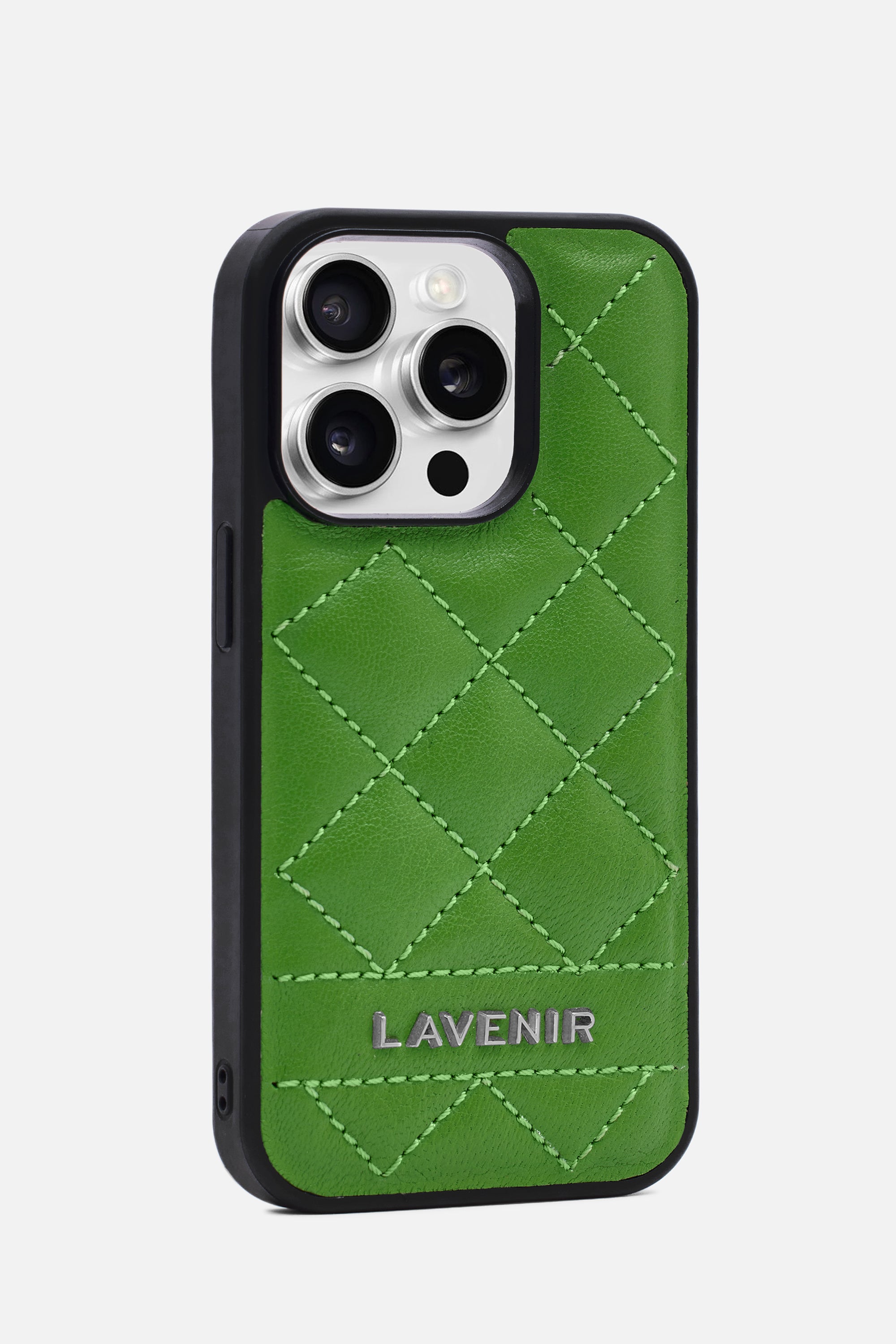 Iphone Case - Diamond Quilt - Parrot Green