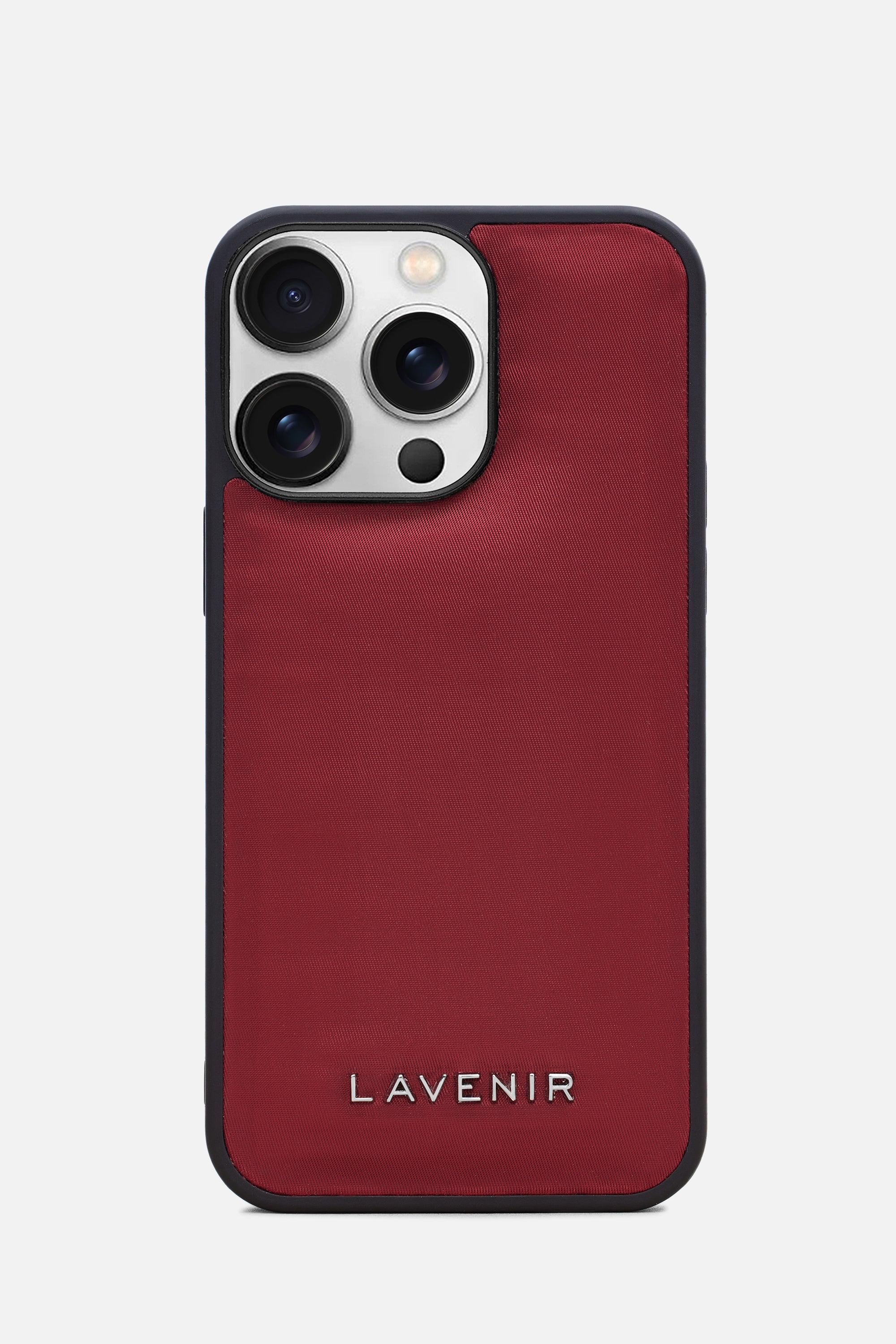 Iphone Case - Nylon Puff Guard - Deep Red