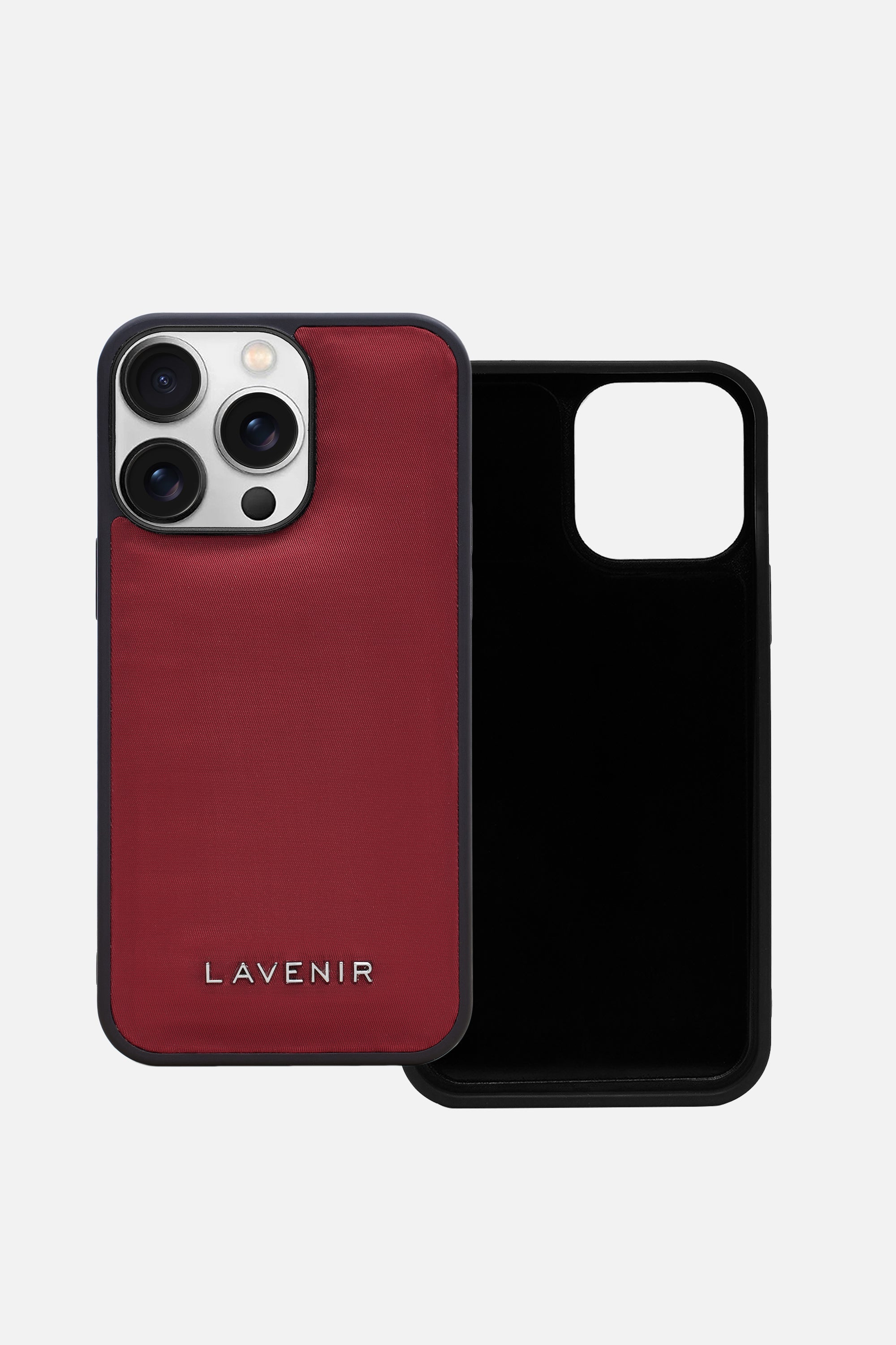 Iphone Case - Nylon Puff Guard - Deep Red