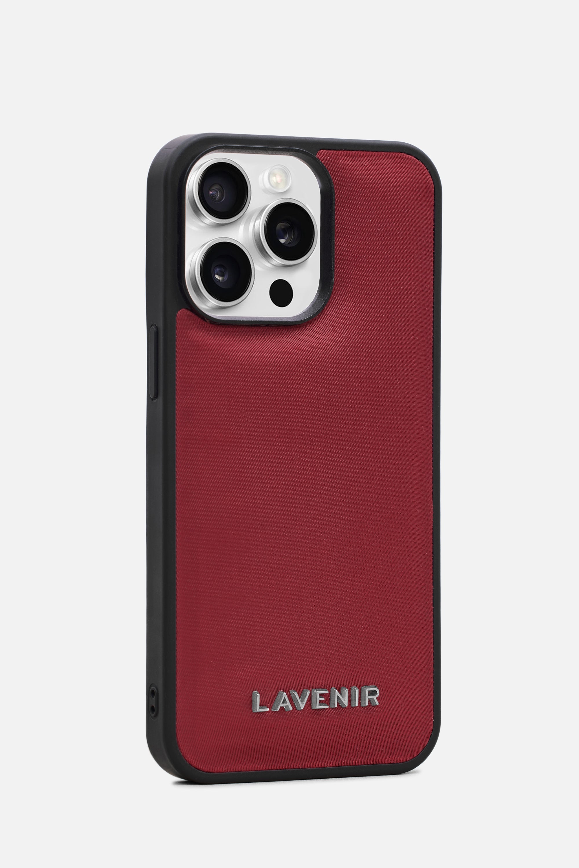 Iphone Case - Nylon Puff Guard - Deep Red