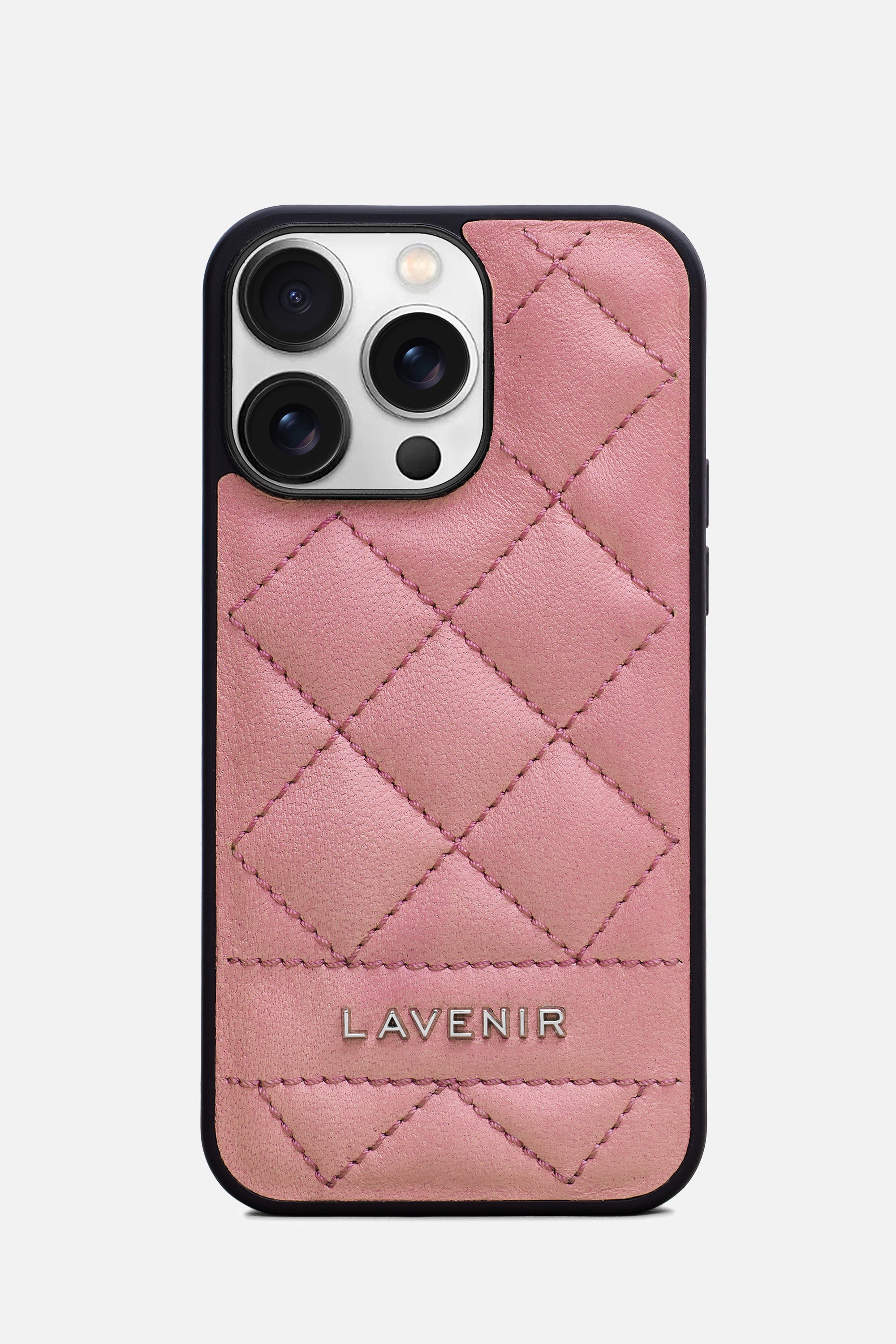 Iphone Case - Diamond Quilt - Salmon Pink