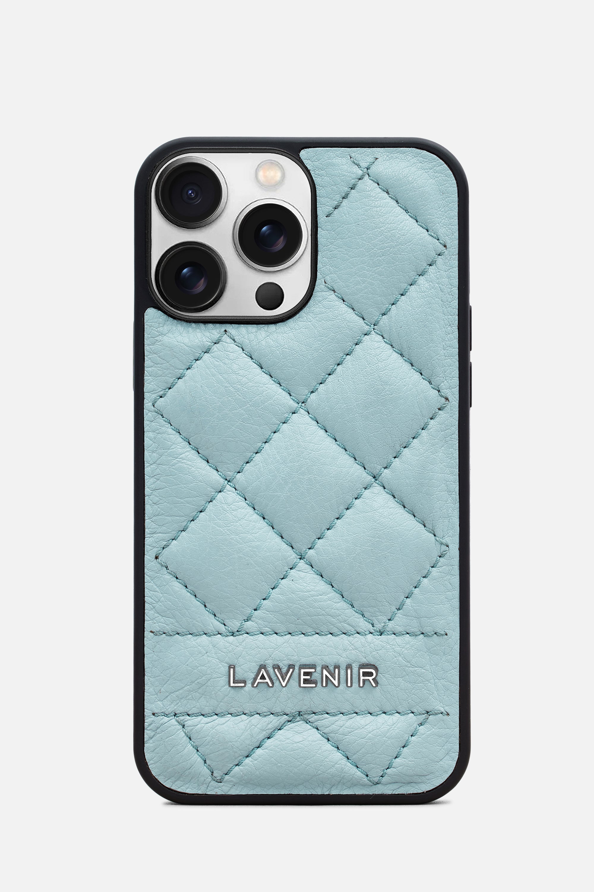 Iphone Case - Diamond Quilt - Light Blue