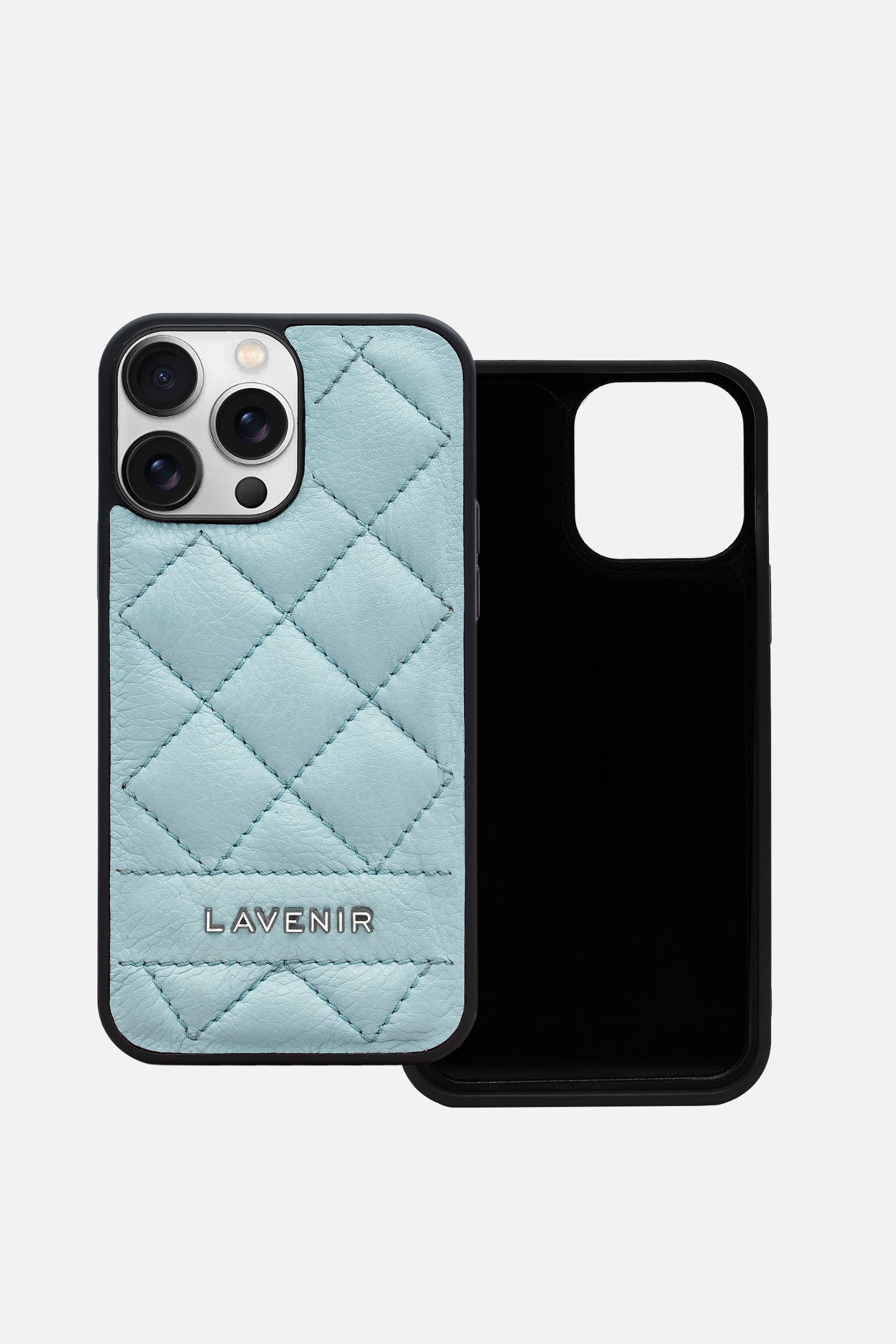 Iphone Case - Diamond Quilt - Light Blue