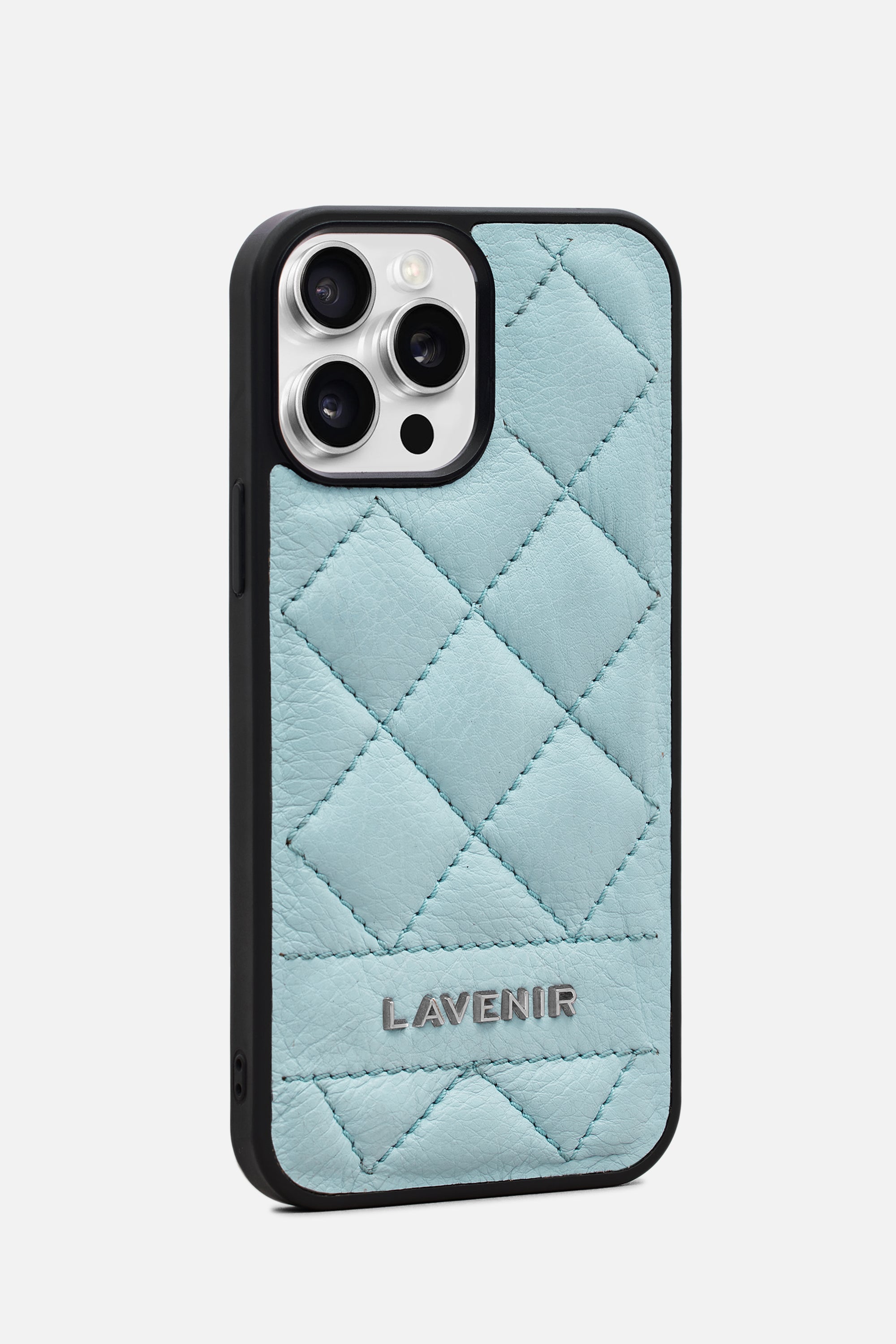 Iphone Case - Diamond Quilt - Light Blue