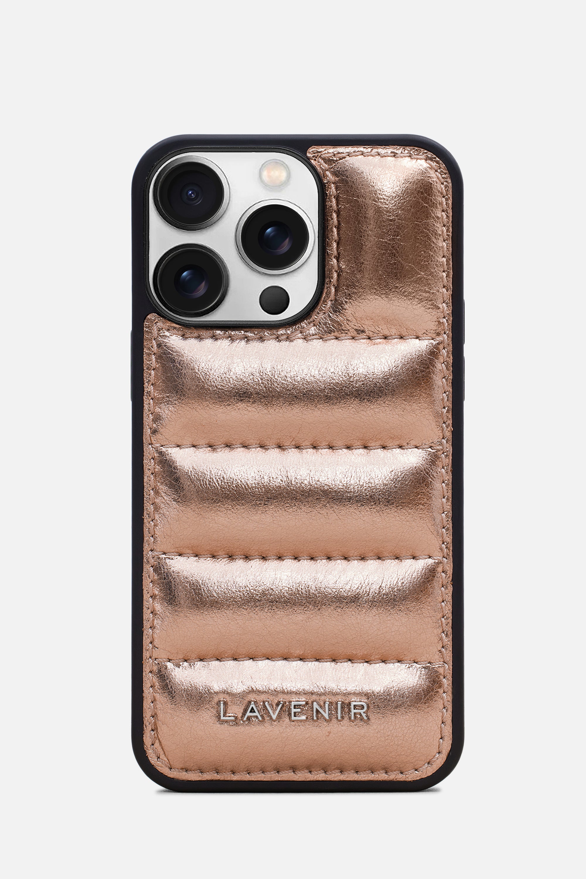 Iphone Case - Quilted Metallic - Blush