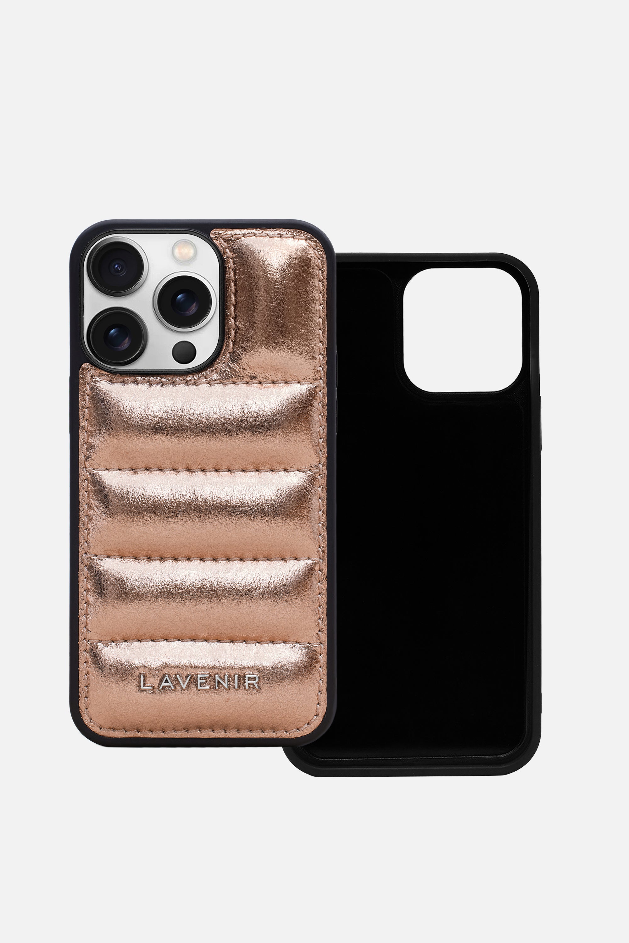 Iphone Case - Quilted Metallic - Blush