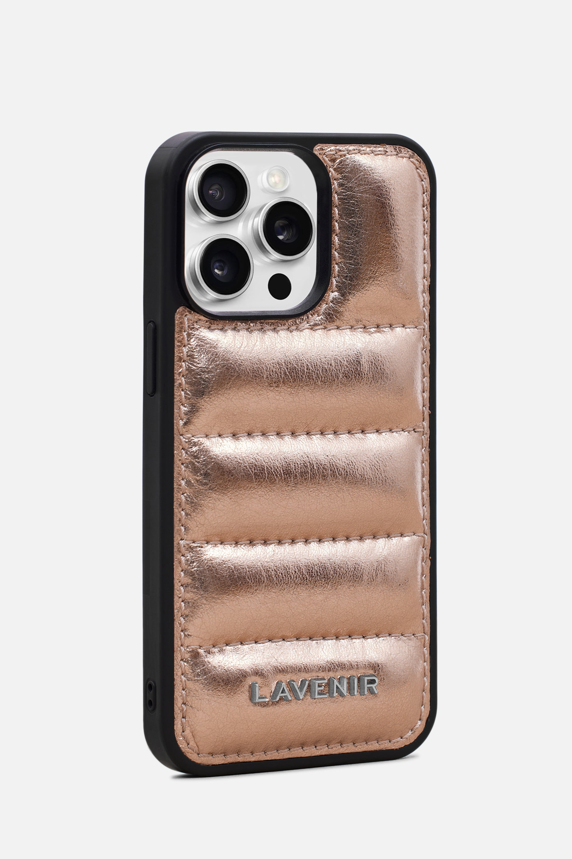 Iphone Case - Quilted Metallic - Blush