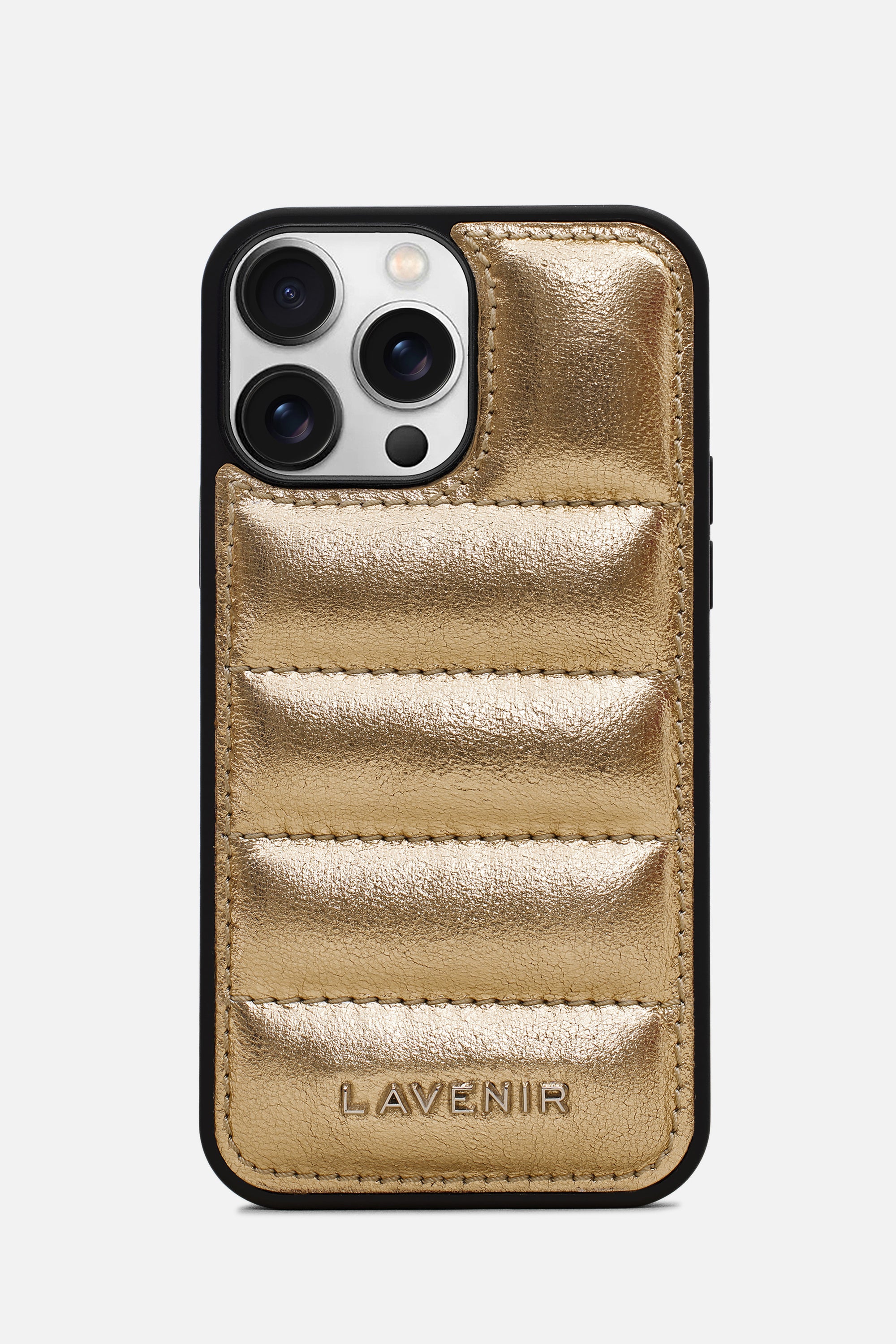 Iphone Case - Quilted Metallic - Gold