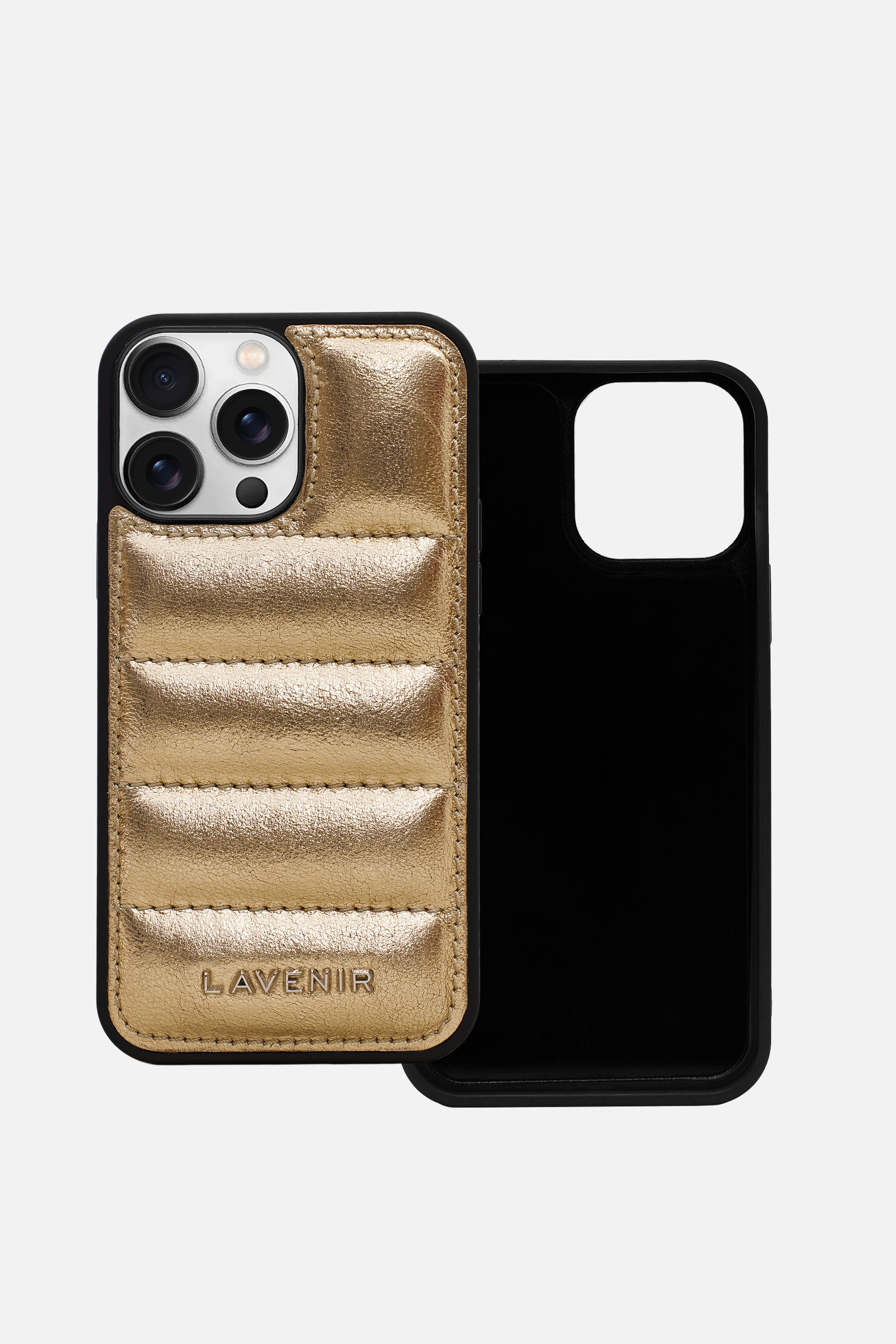 Iphone Case - Quilted Metallic - Gold