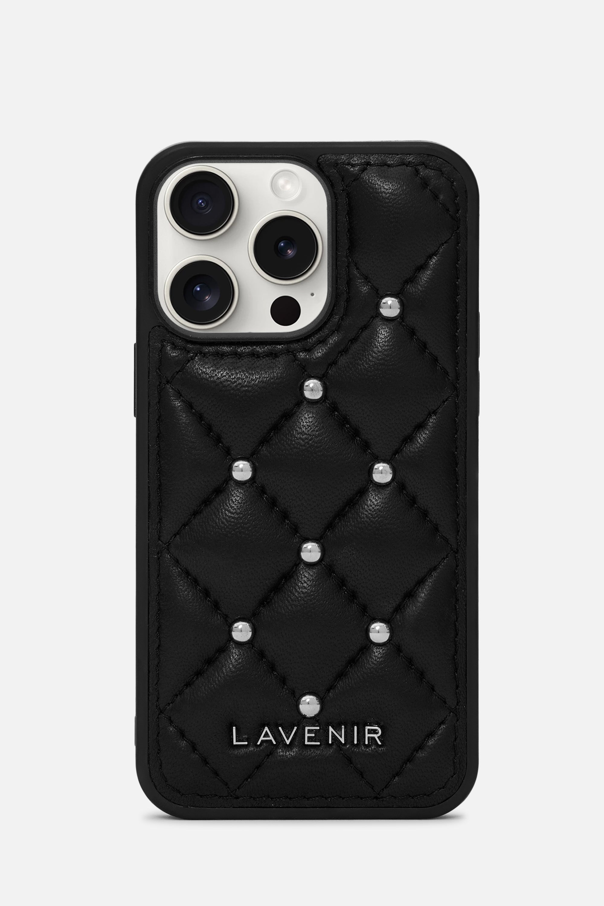 Diamond Quilted Studded Iphone Case