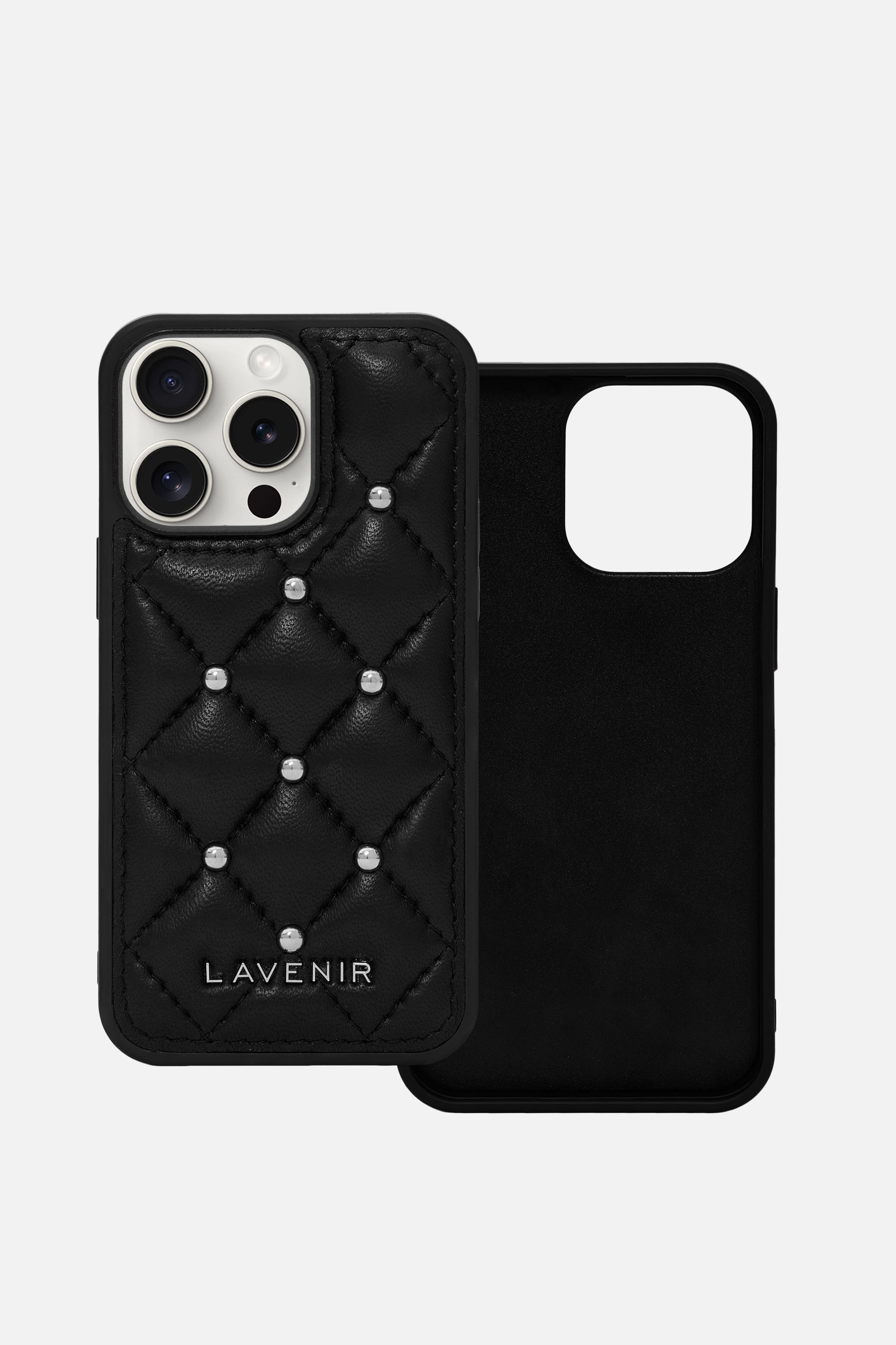 Diamond Quilted Studded Iphone Case