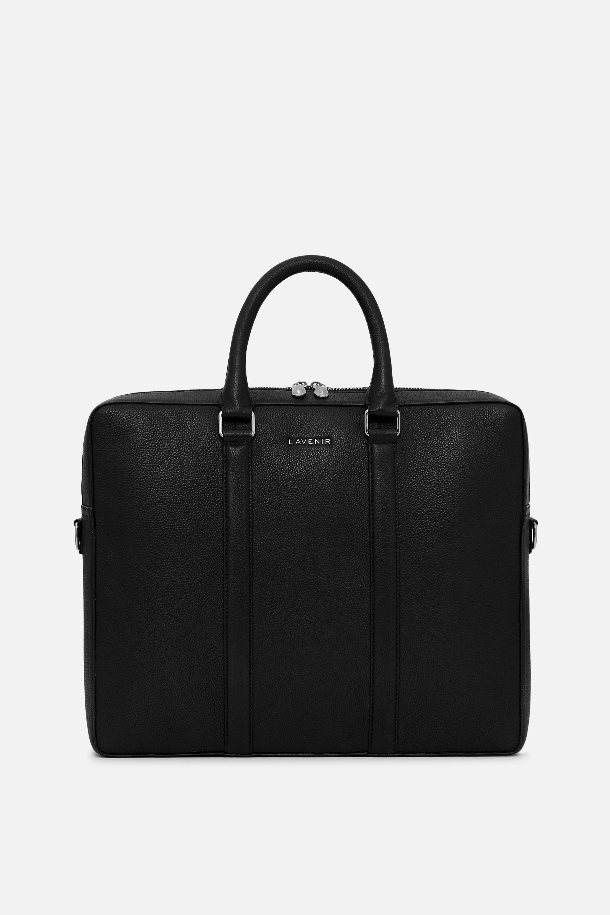 Etheral - Unisex Learther Laptop Bag - Black