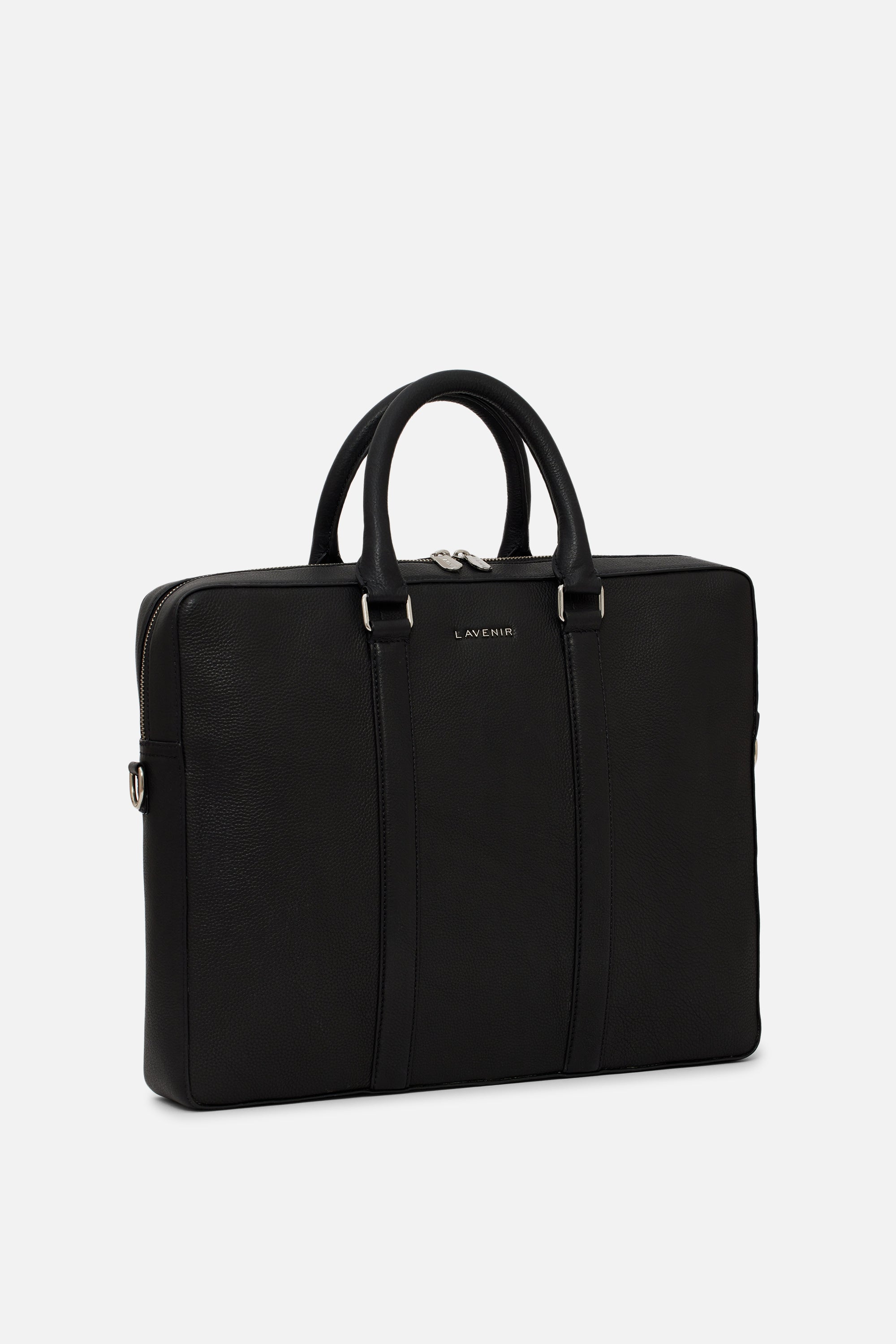 Etheral - Unisex Learther Laptop Bag - Black