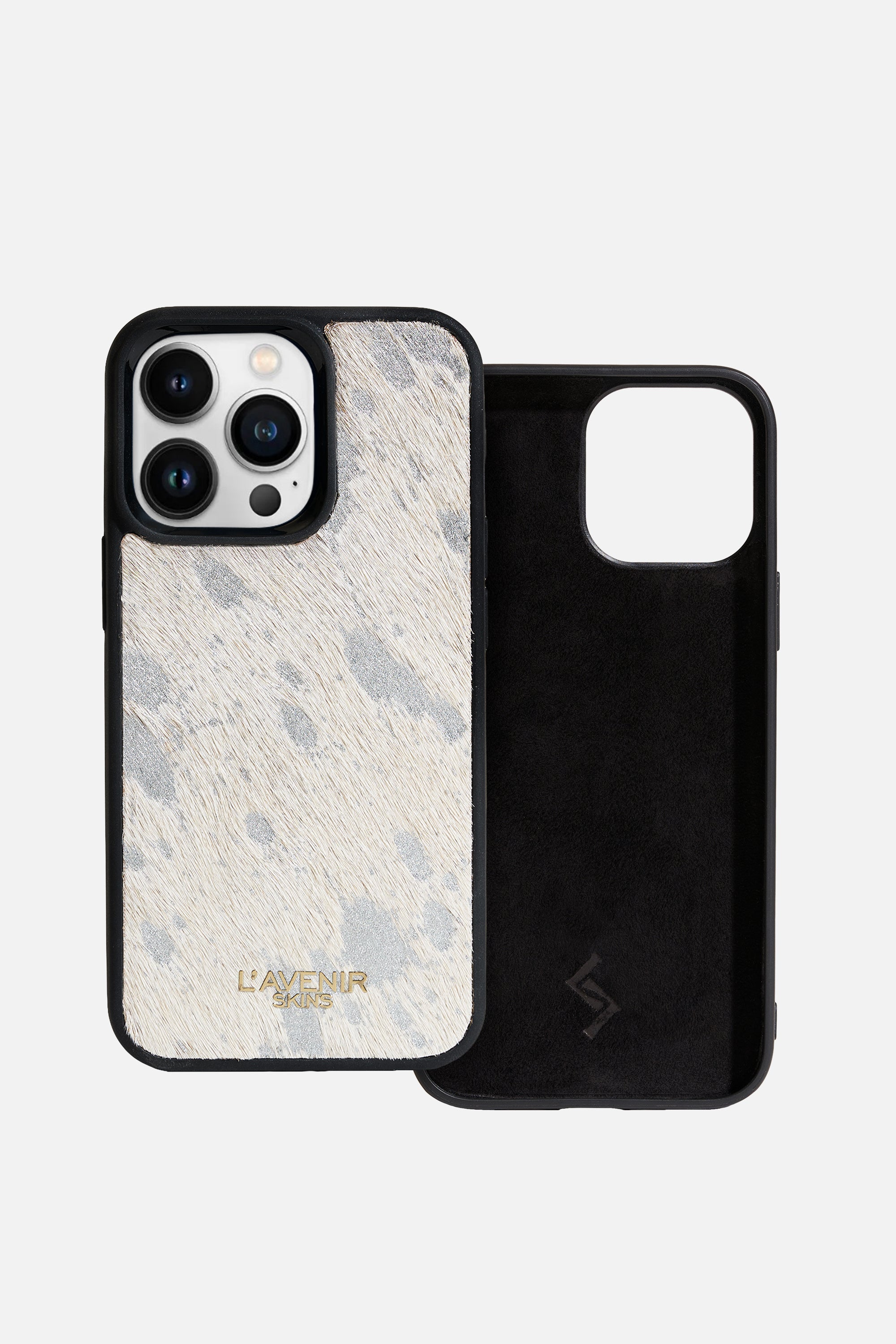 IPHONE CASE - HAIR ON LEATHER - WHITE (100% Off)